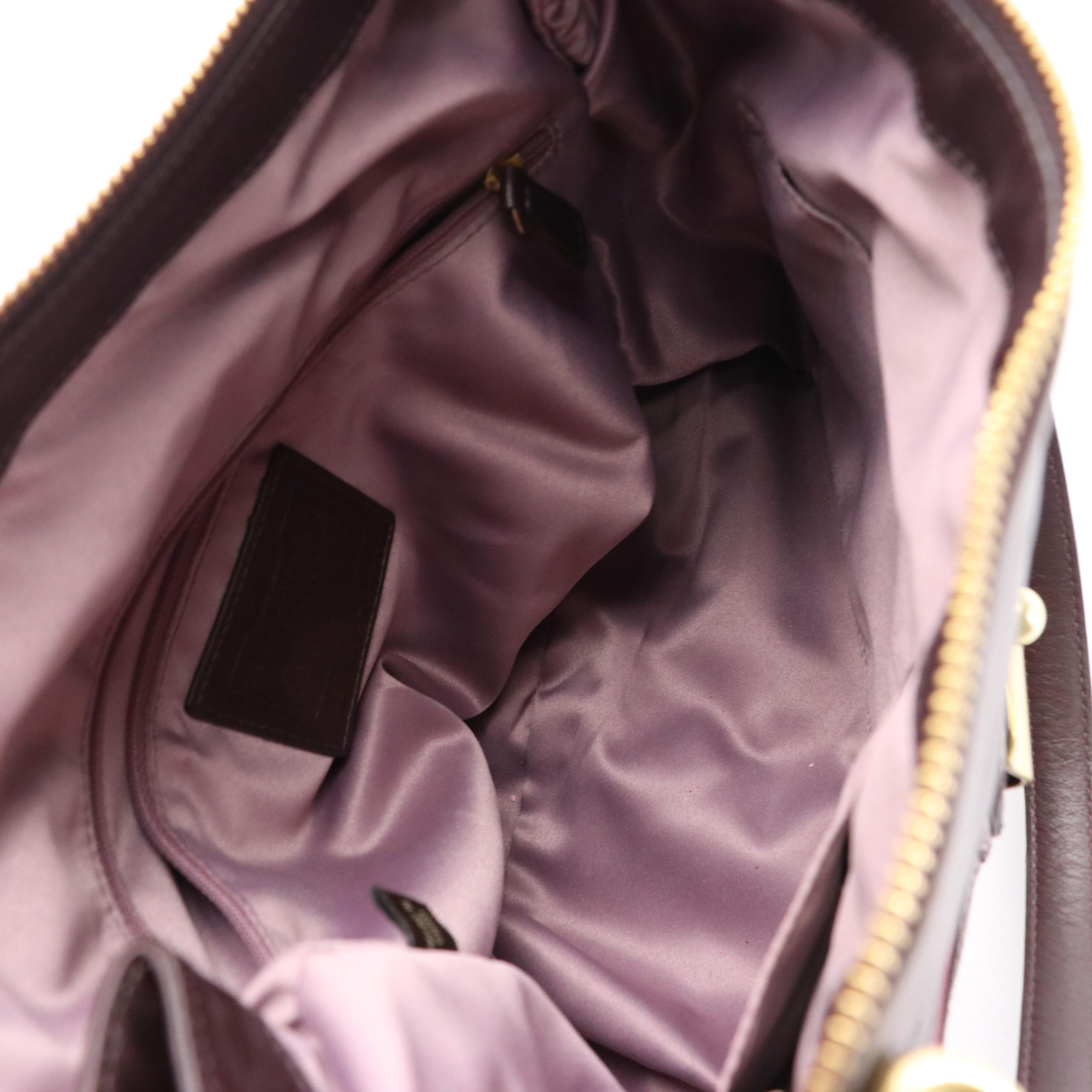 Coach Kristin N/S Spectator Shoulder Bag in Purple Leather & Isla Crossbody Bag