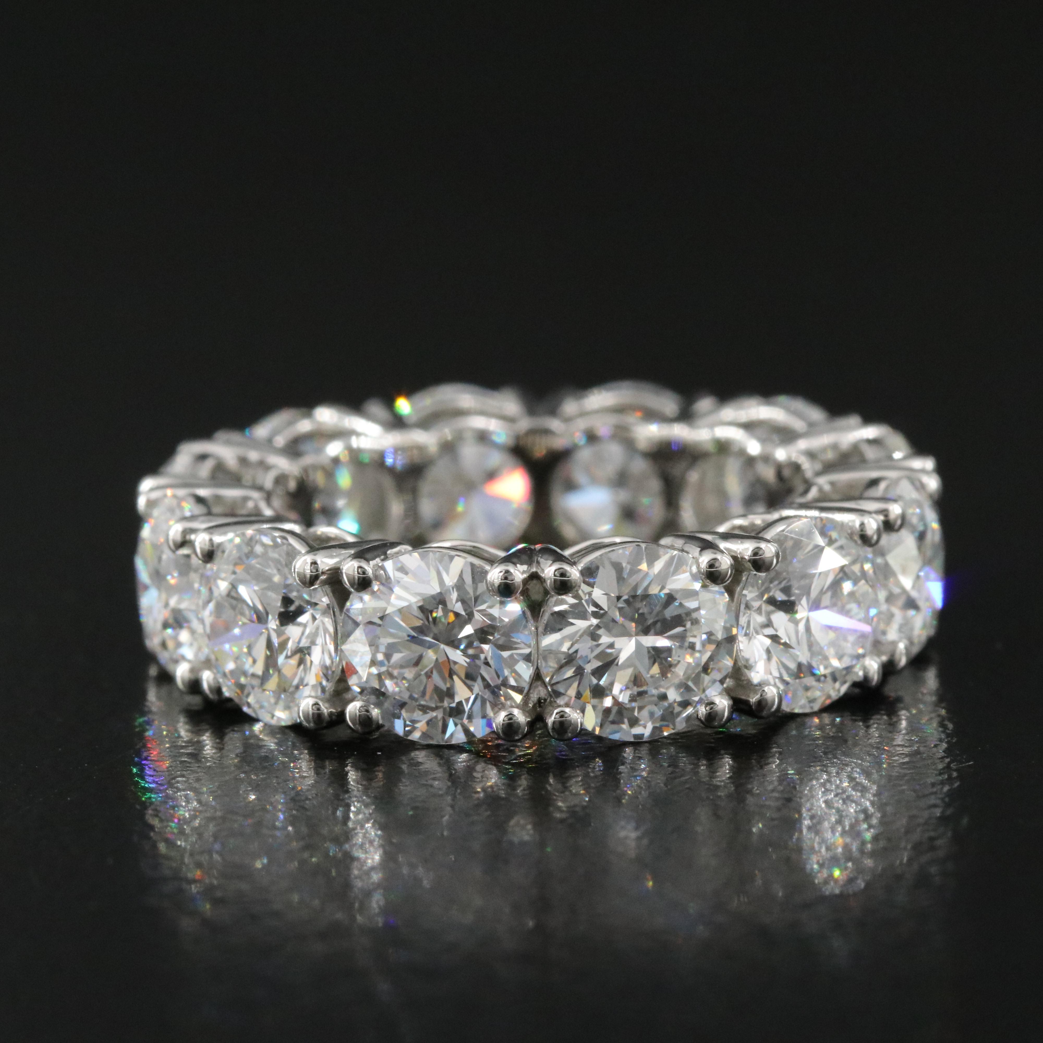 Platinum 11.47 CTW Lab Grown Diamond Eternity Band