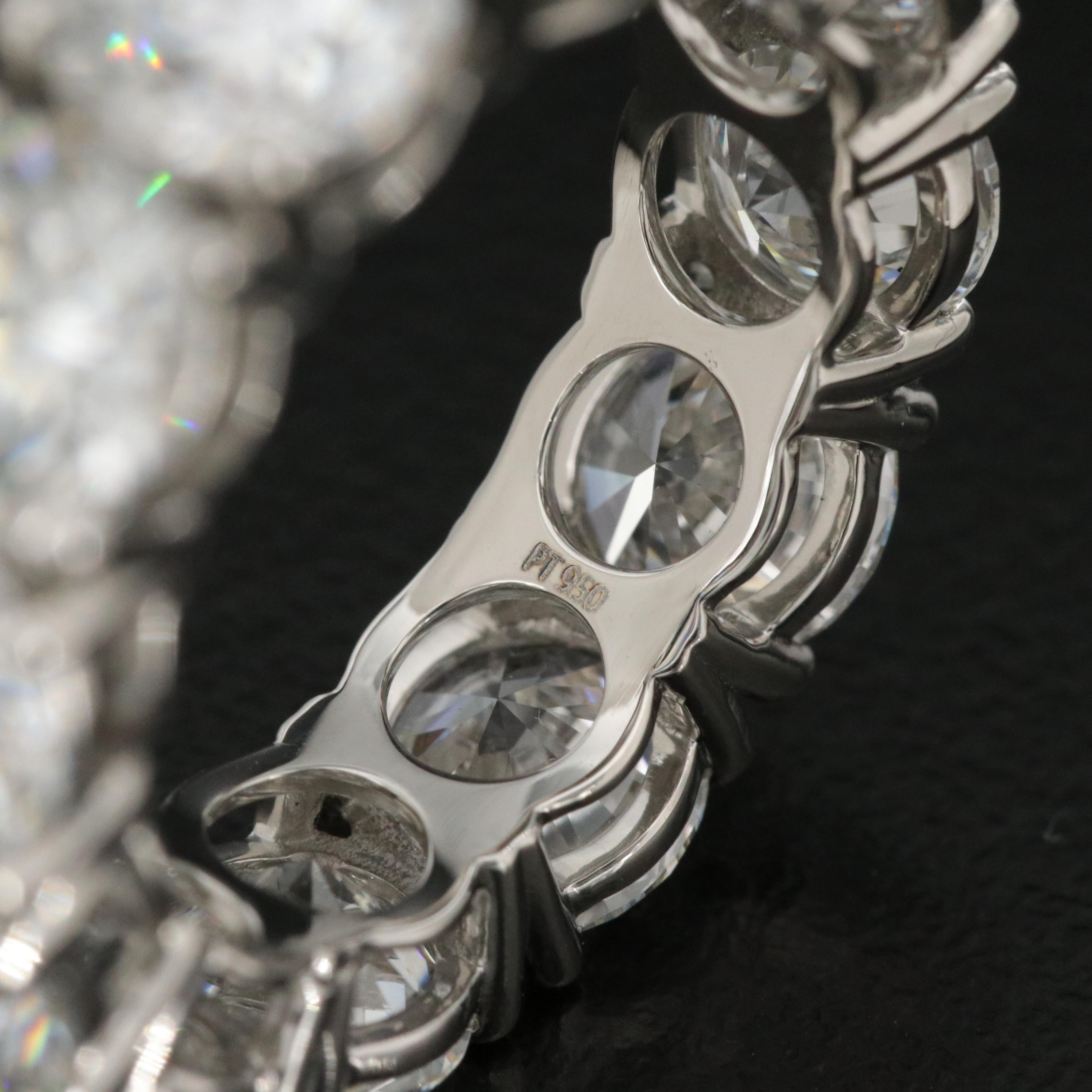 Platinum 11.47 CTW Lab Grown Diamond Eternity Band