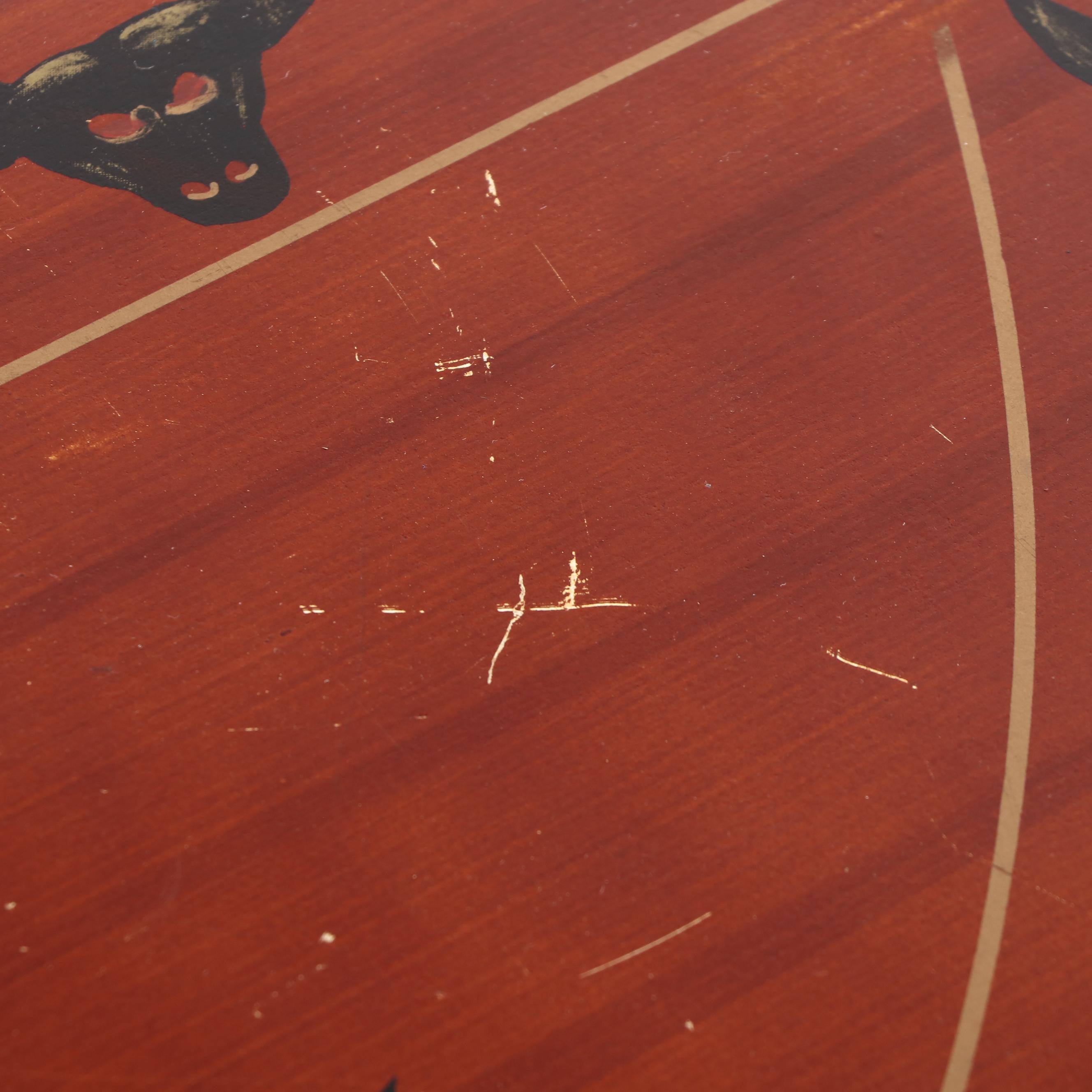 Western Style Horse and Cowboy Boot Console Table