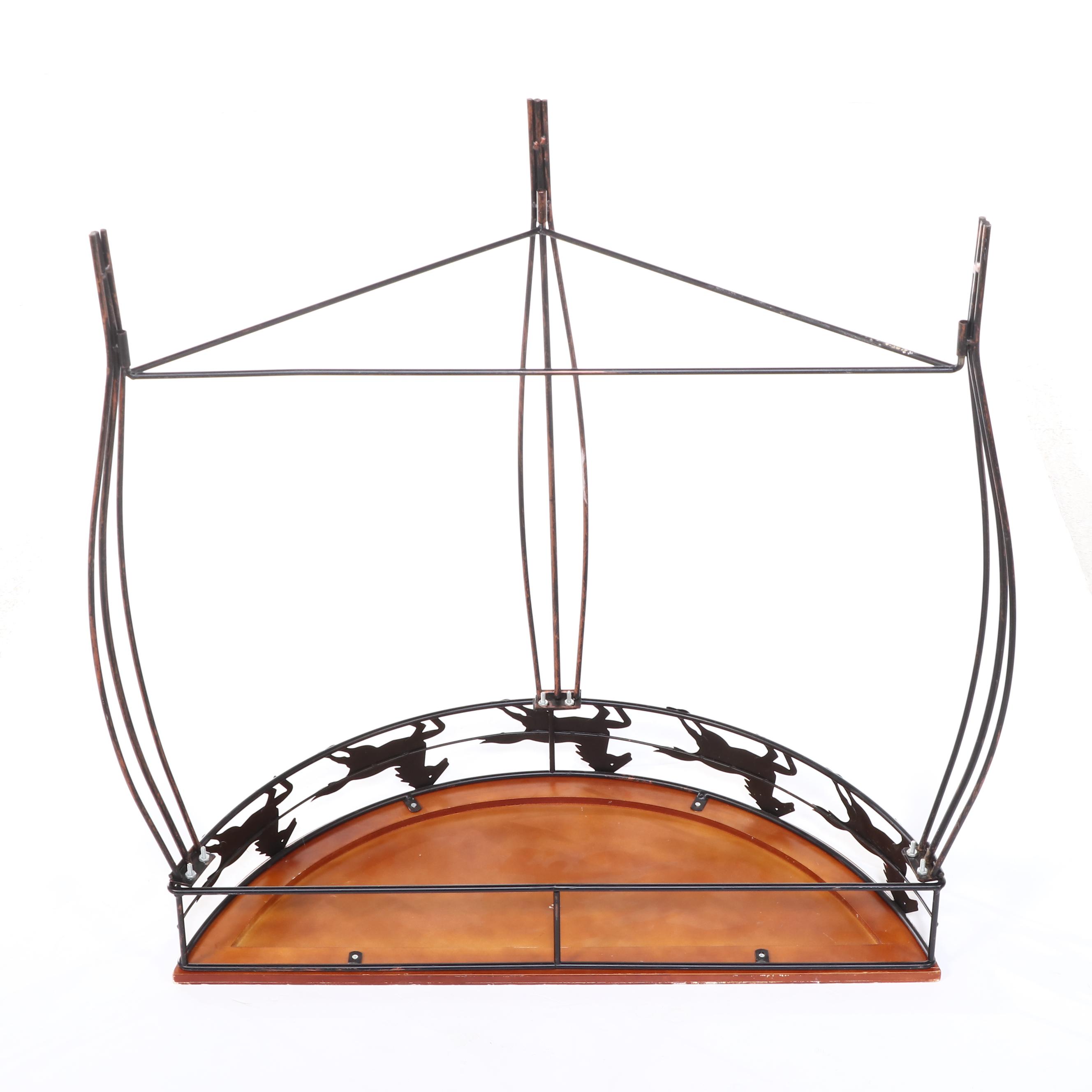 Western Style Horse and Cowboy Boot Console Table