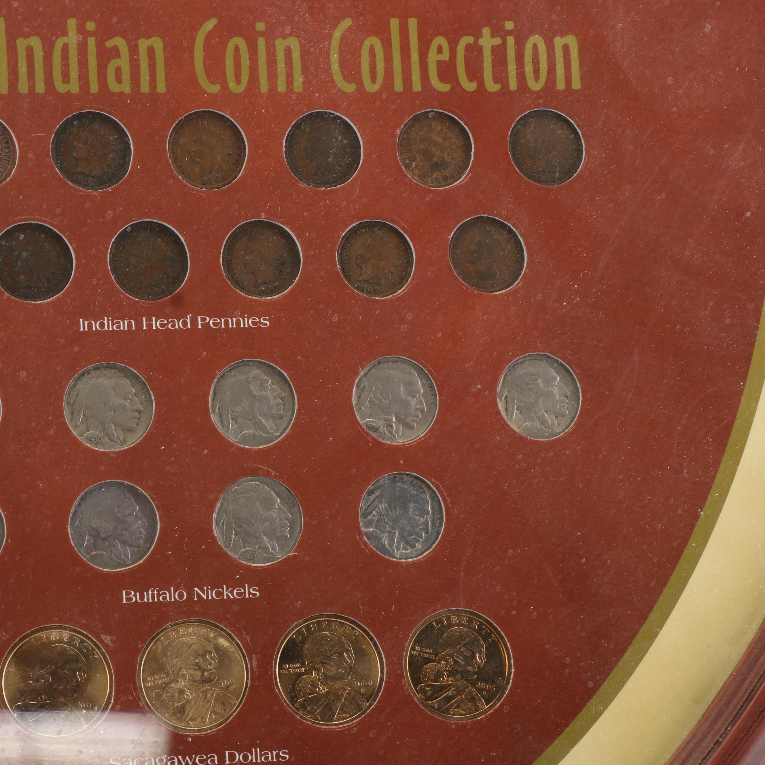 "American Indian Coin Collection" Framed Set