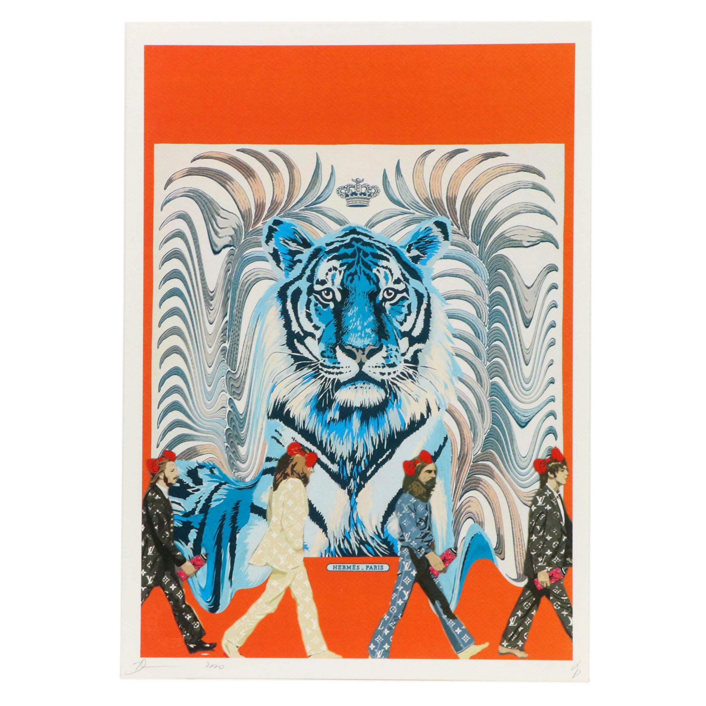 Death NYC Graphic Digital Print Featuring The Beatles, 21st Century