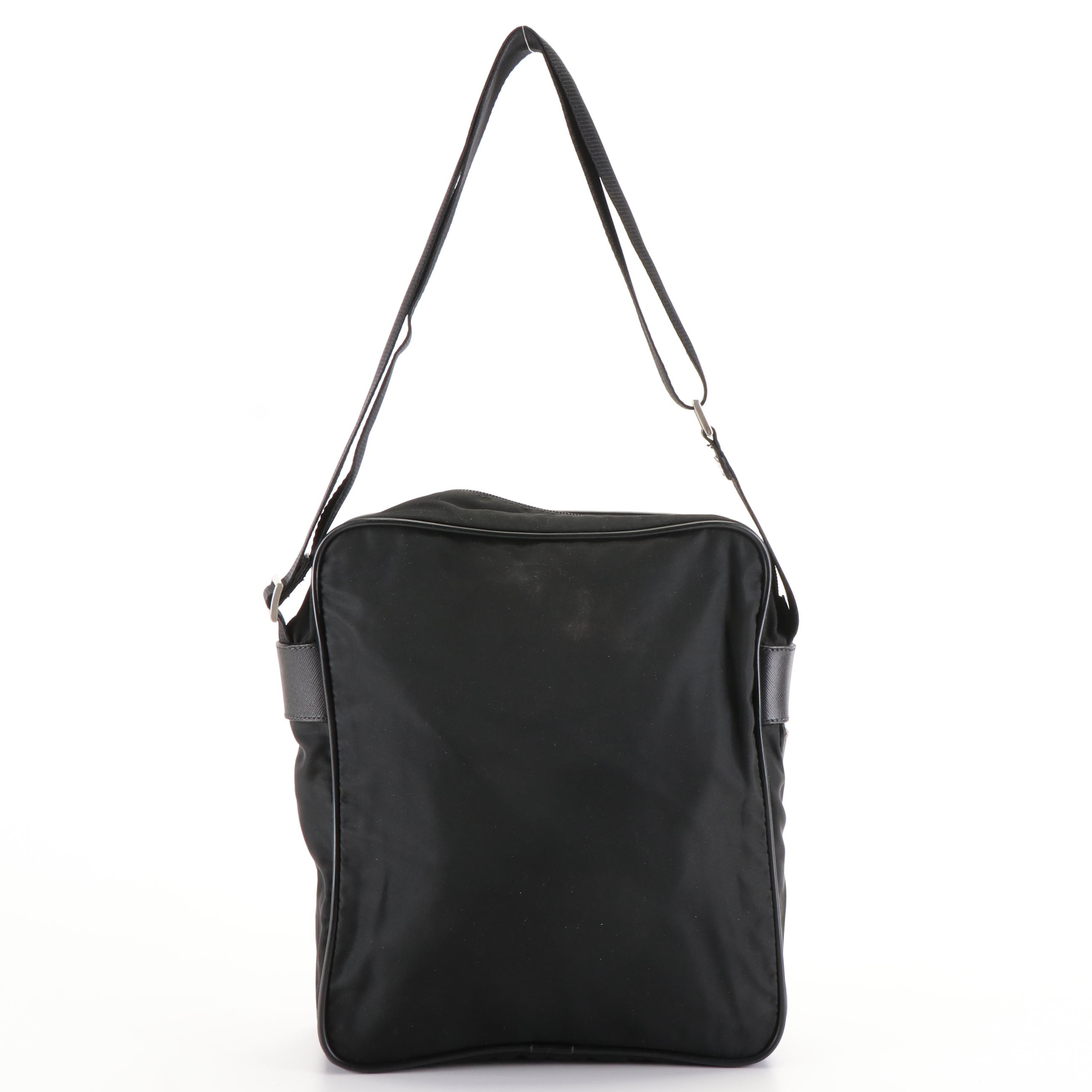 Prada Crossbody Bag in Black Tessuto Nylon