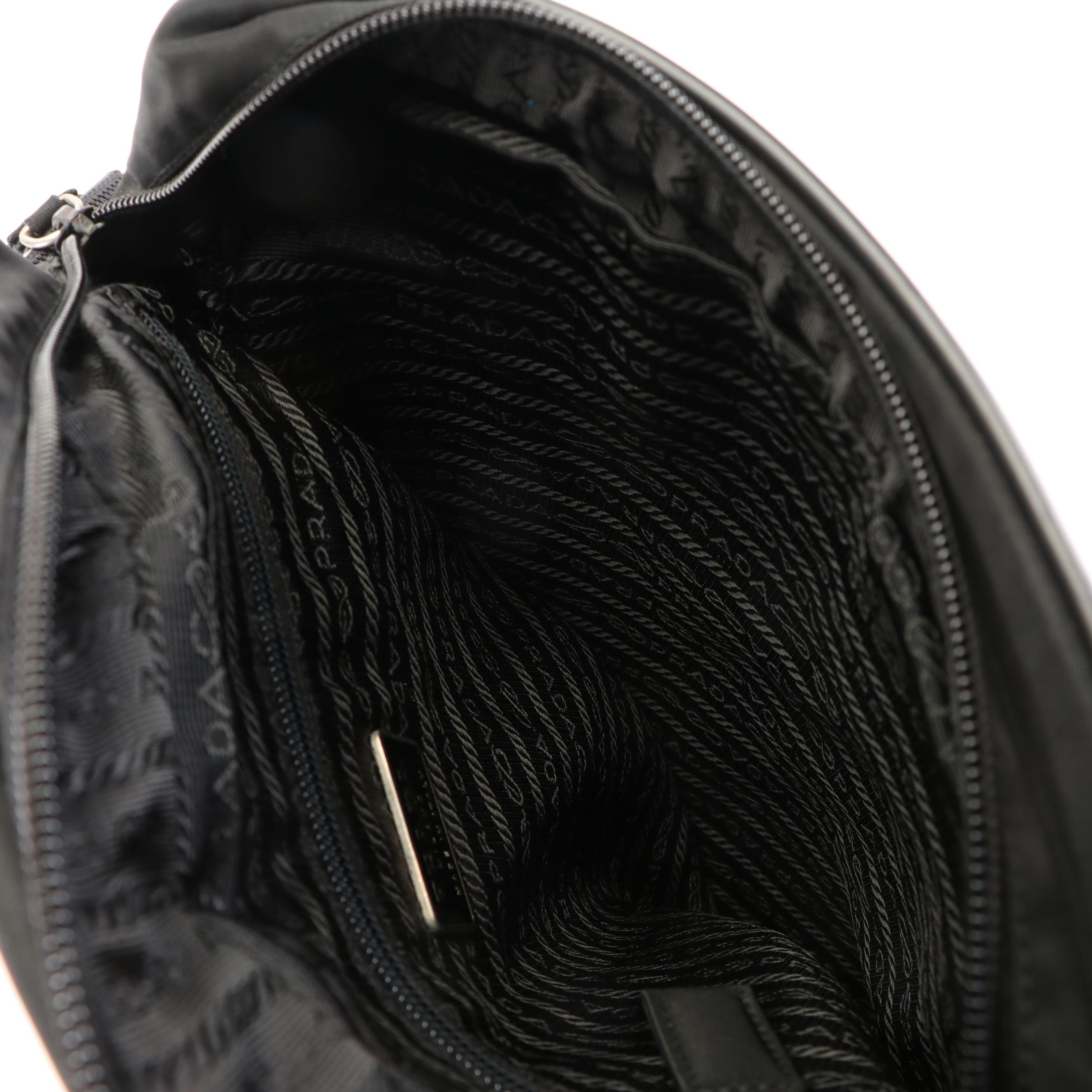Prada Crossbody Bag in Black Tessuto Nylon