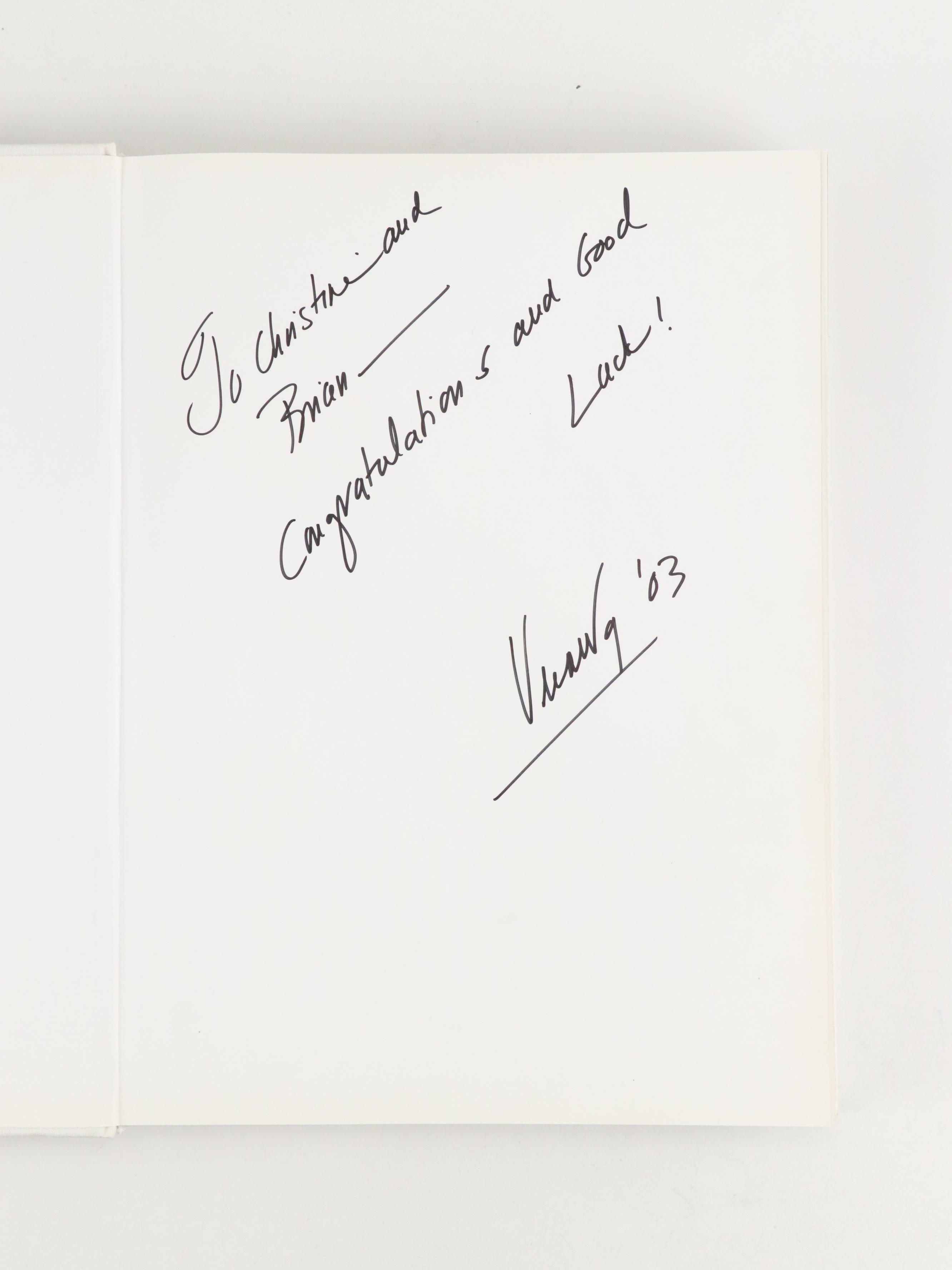 "The Tiffany Wedding" with Signed "Vera Wang on Weddings" and "Legendary Brides"