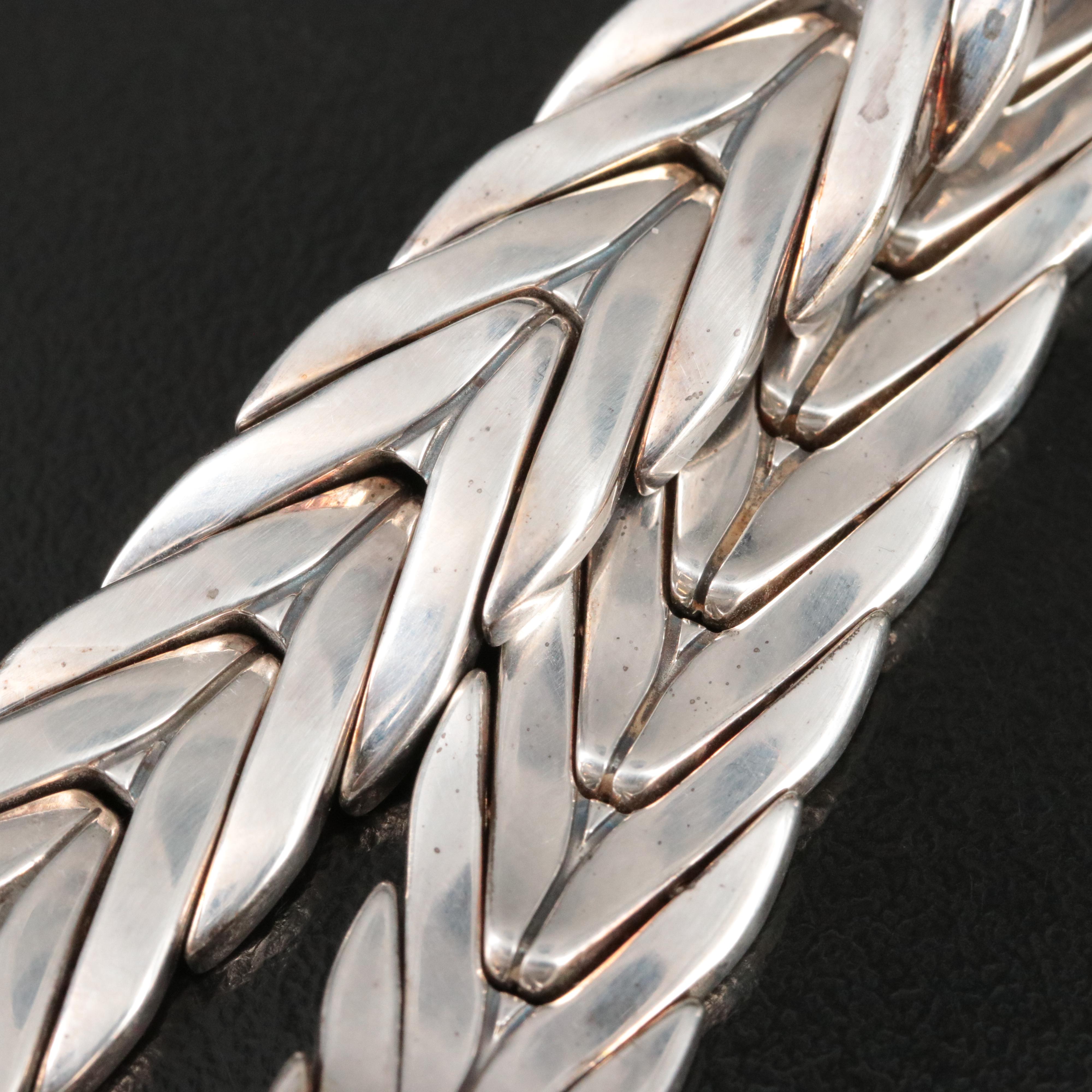 John Hardy Modern Chain Sterling and 18K Bracelet