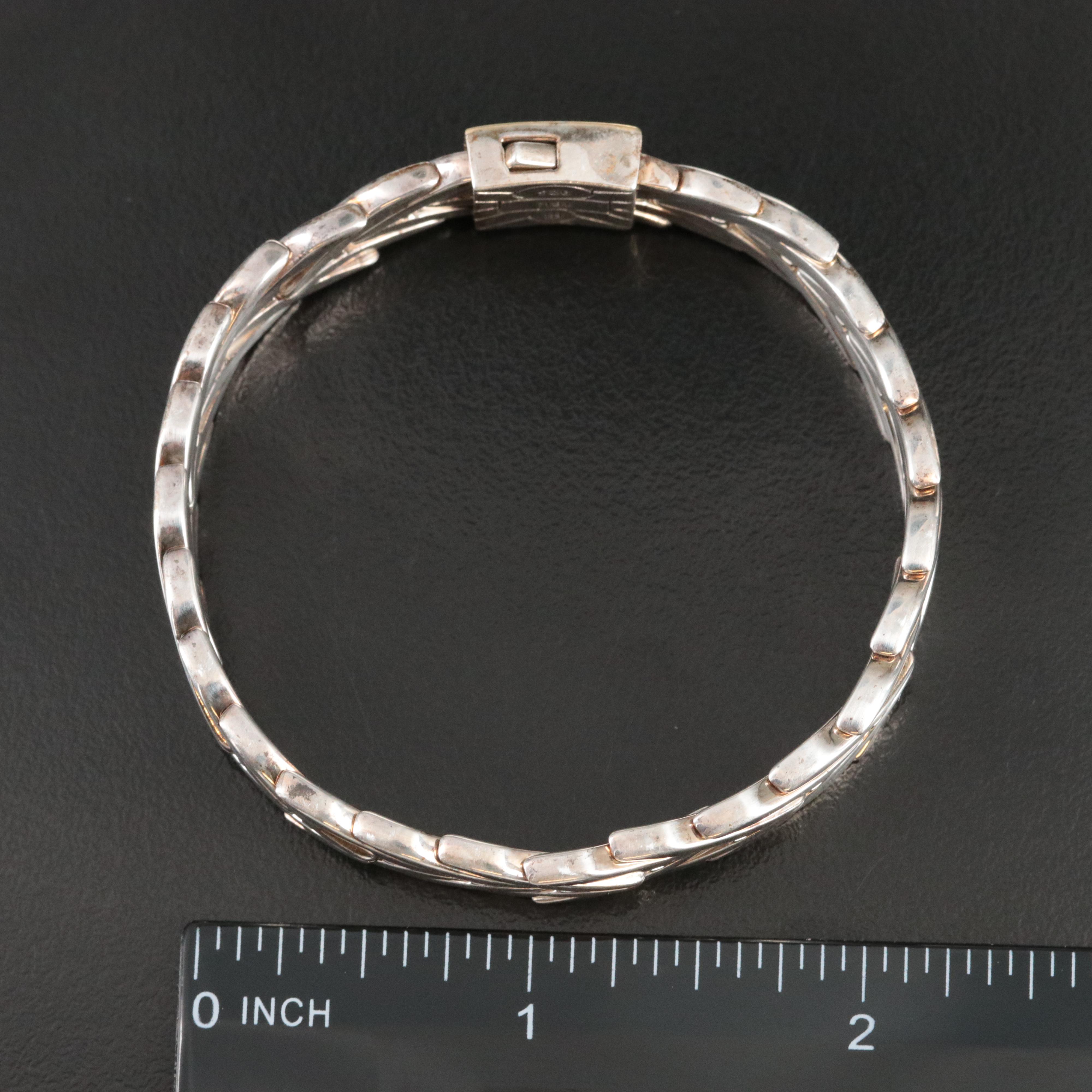 John Hardy Modern Chain Sterling and 18K Bracelet