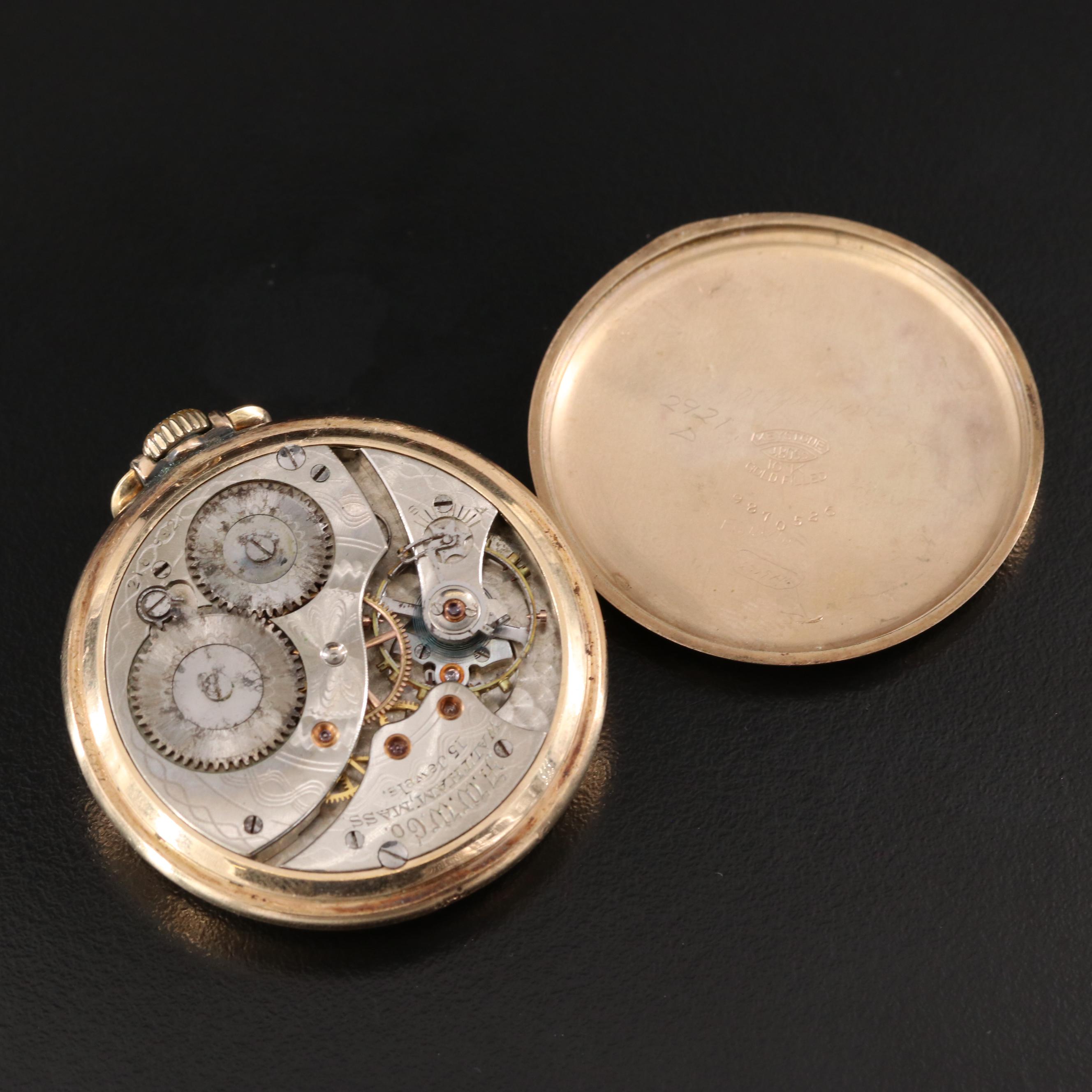 1918 Waltham U.S.A. Gold-Filled Pocket Watch