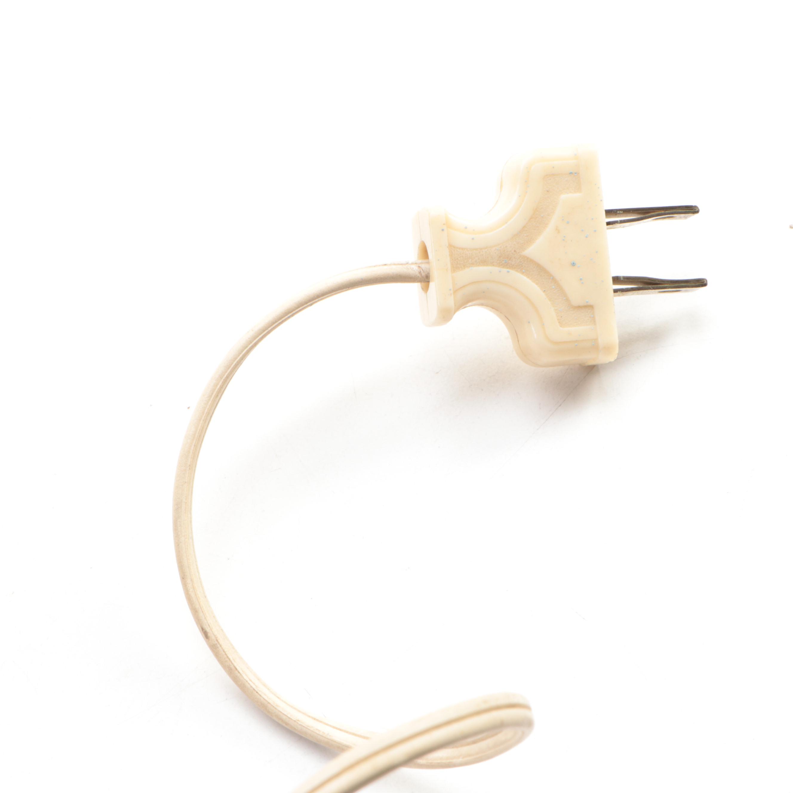 Hungarian Style Hand-Painted Pierced Ceramic Table Lamp, Mid/Late 20th C