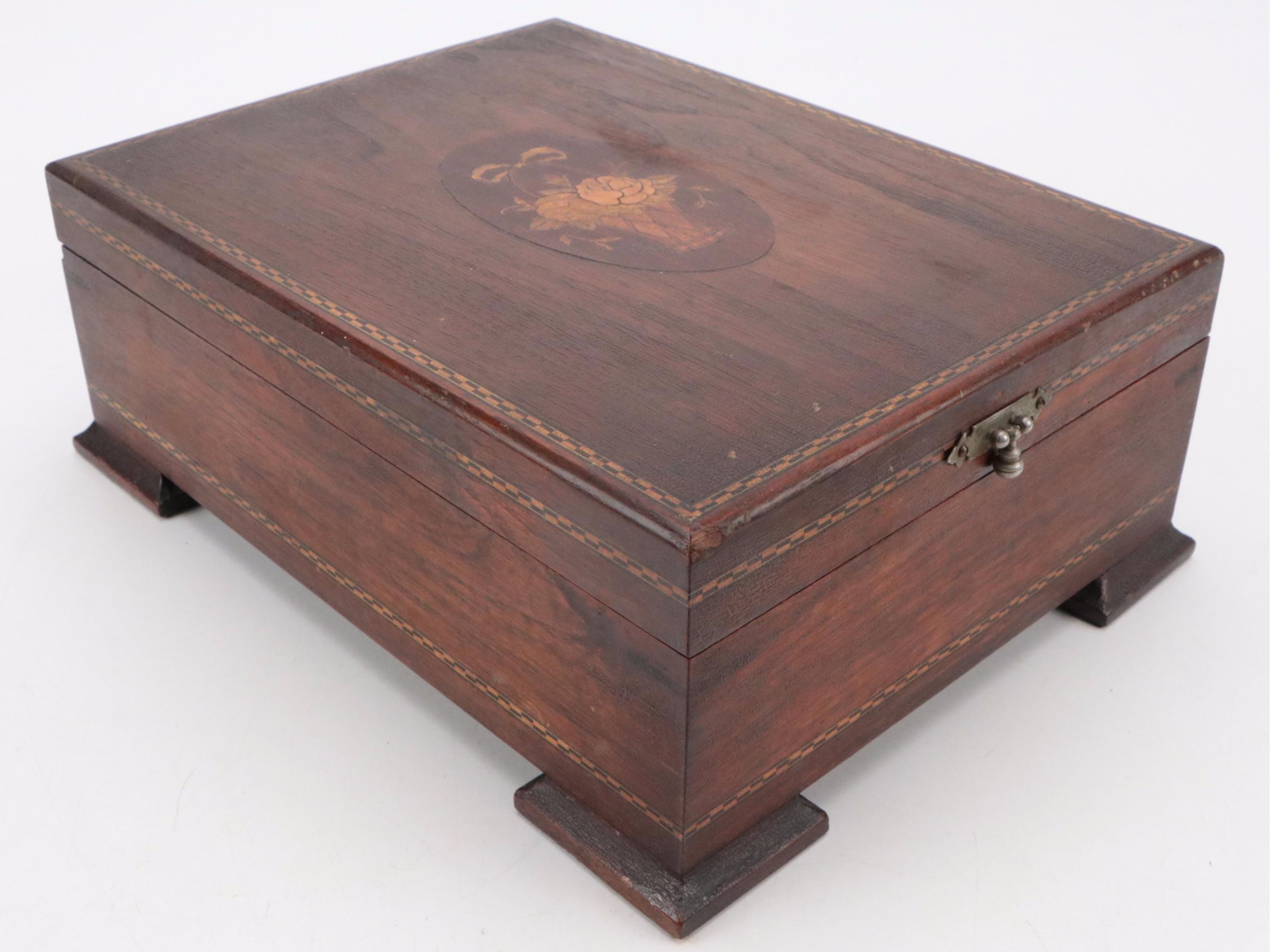 Marquetry Inlaid Vanity Box