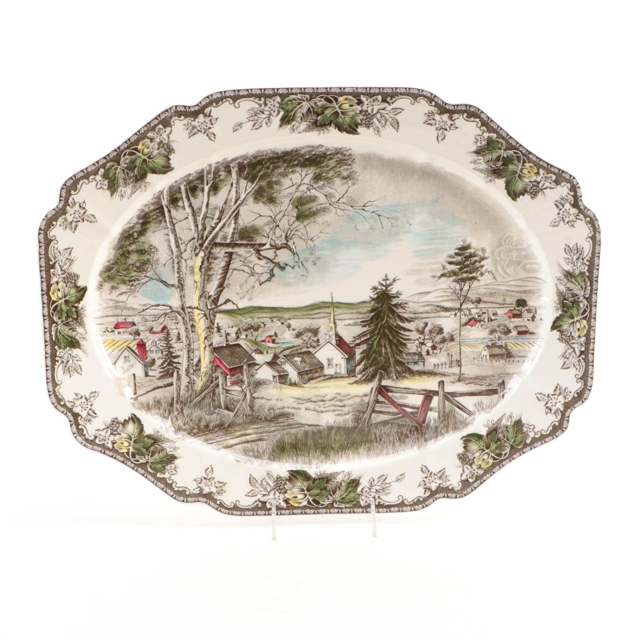 Johnson Brothers "Friendly Village" Plates, Mugs, and Other Dinnerware