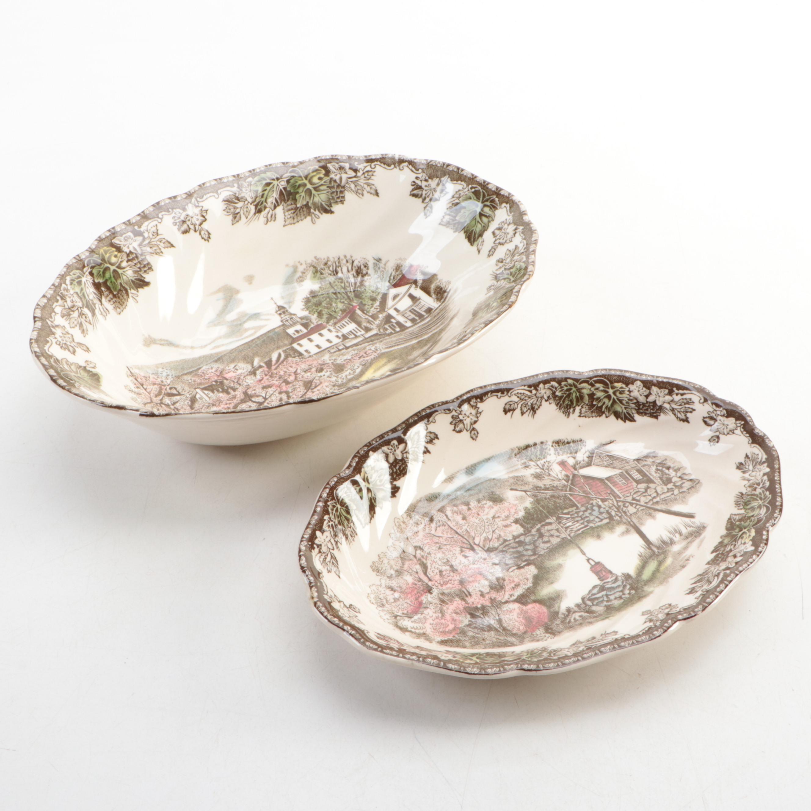 Johnson Brothers "Friendly Village" Plates, Mugs, and Other Dinnerware