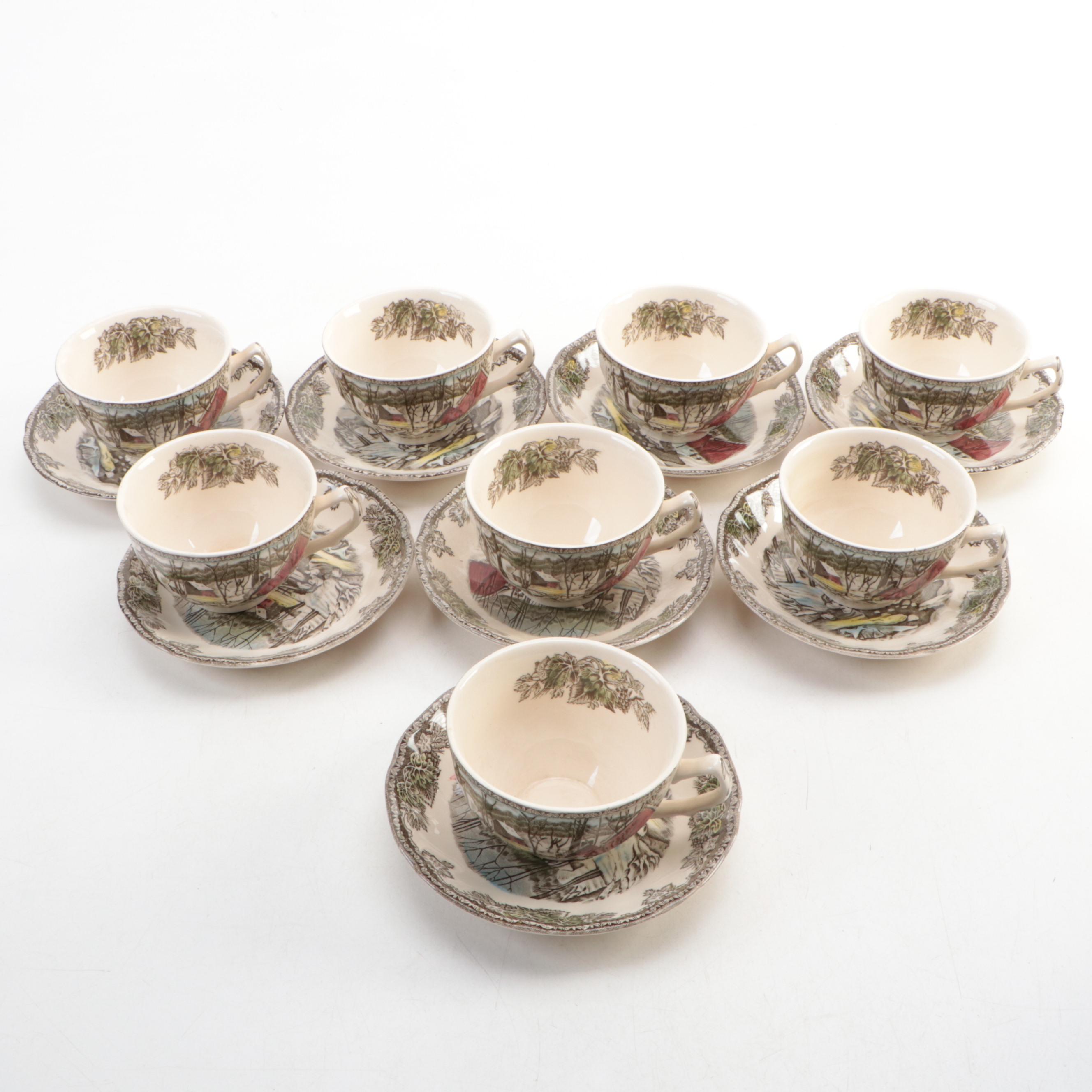 Johnson Brothers "Friendly Village" Plates, Mugs, and Other Dinnerware