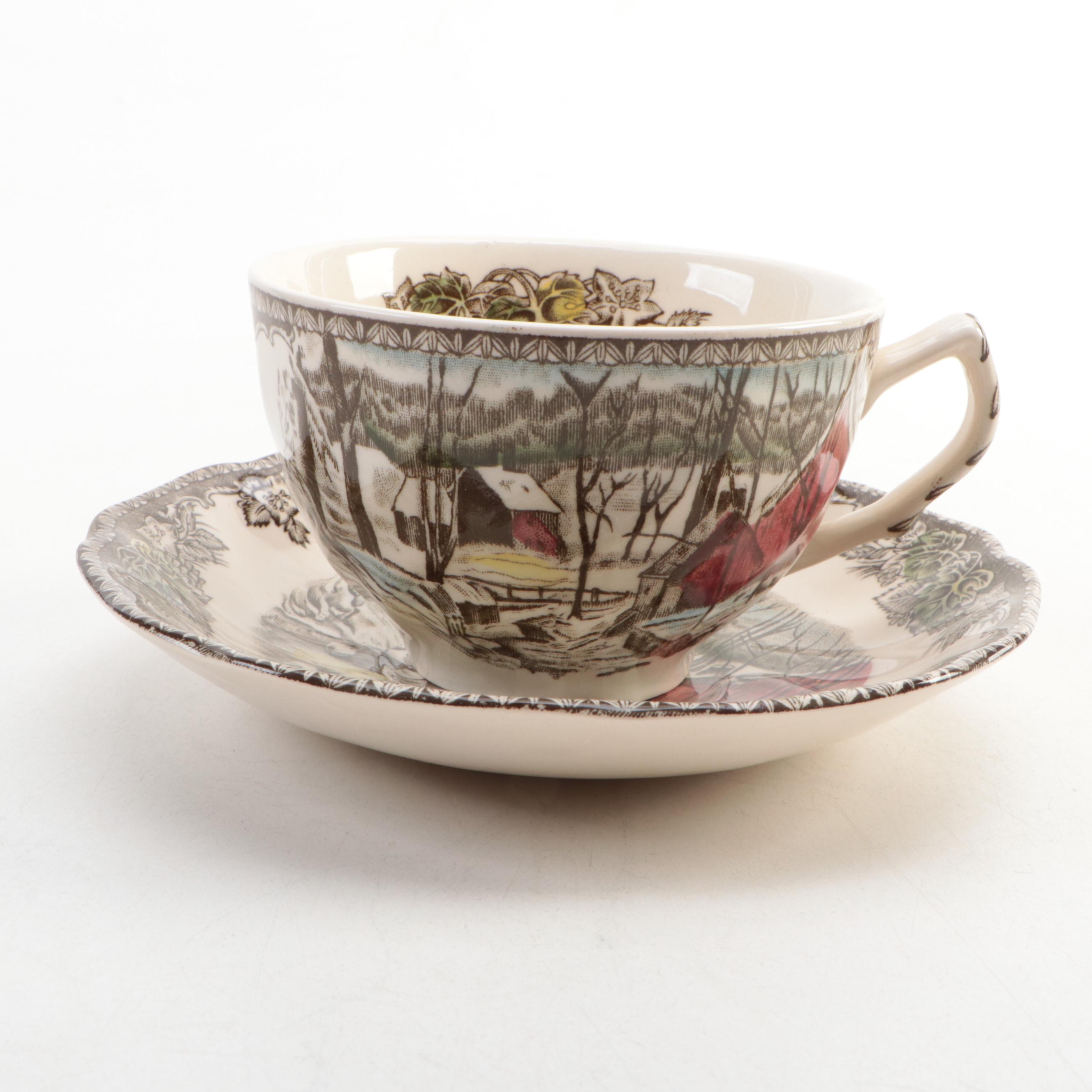 Johnson Brothers "Friendly Village" Plates, Mugs, and Other Dinnerware