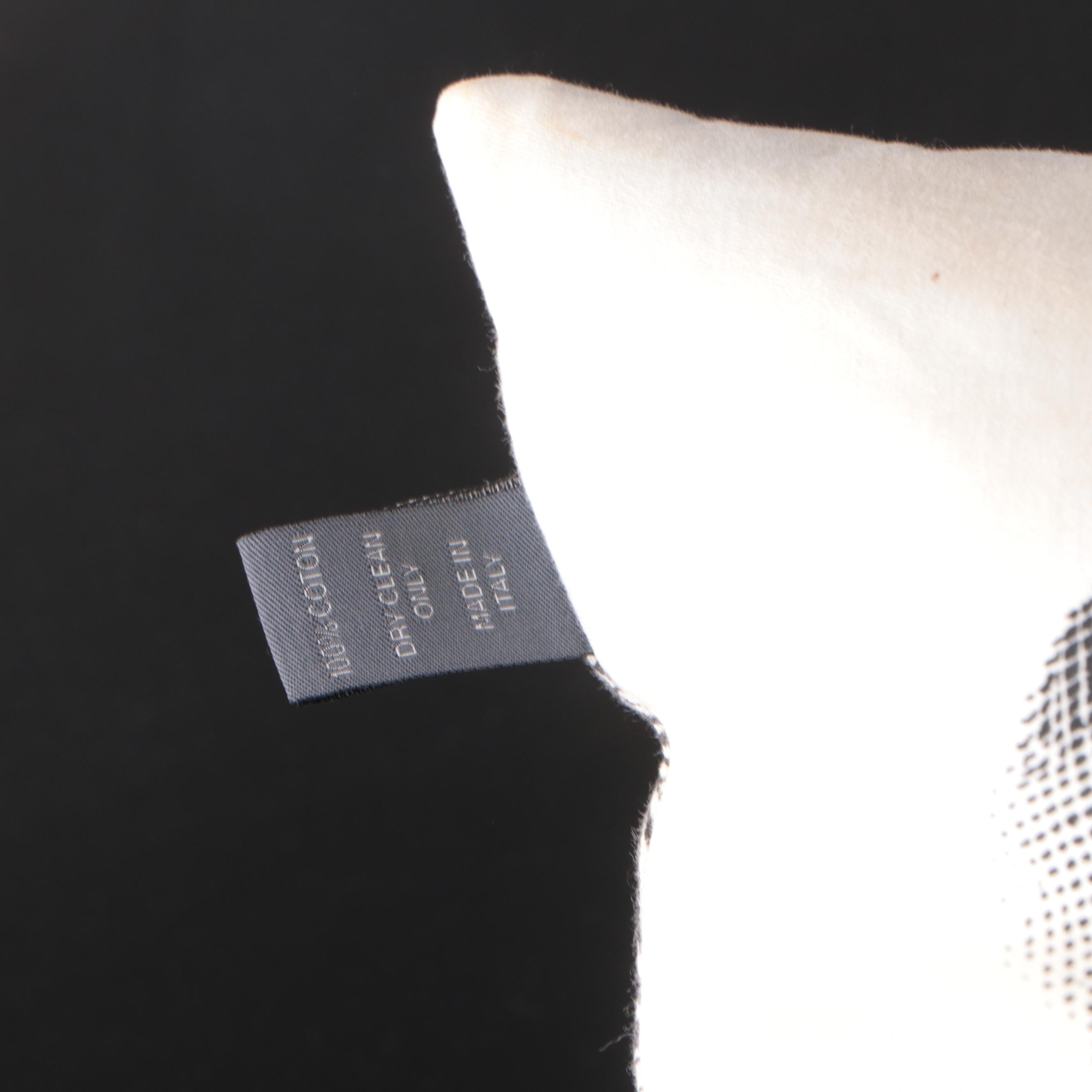 Fornasetti by Luciano Marcato Cotton Throw Pillow