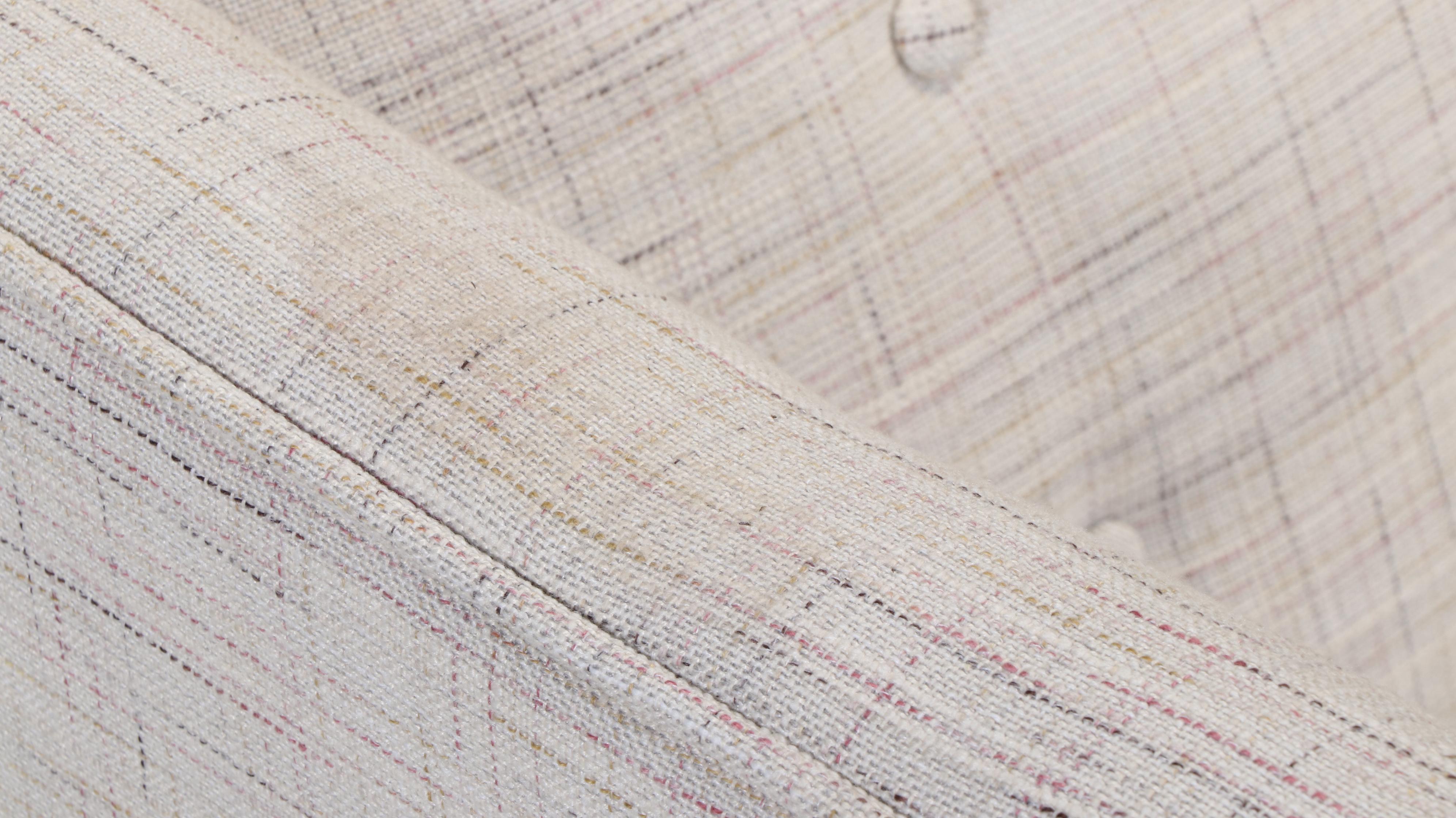 Contemporary Style Upholstered Barrel-Back Chair