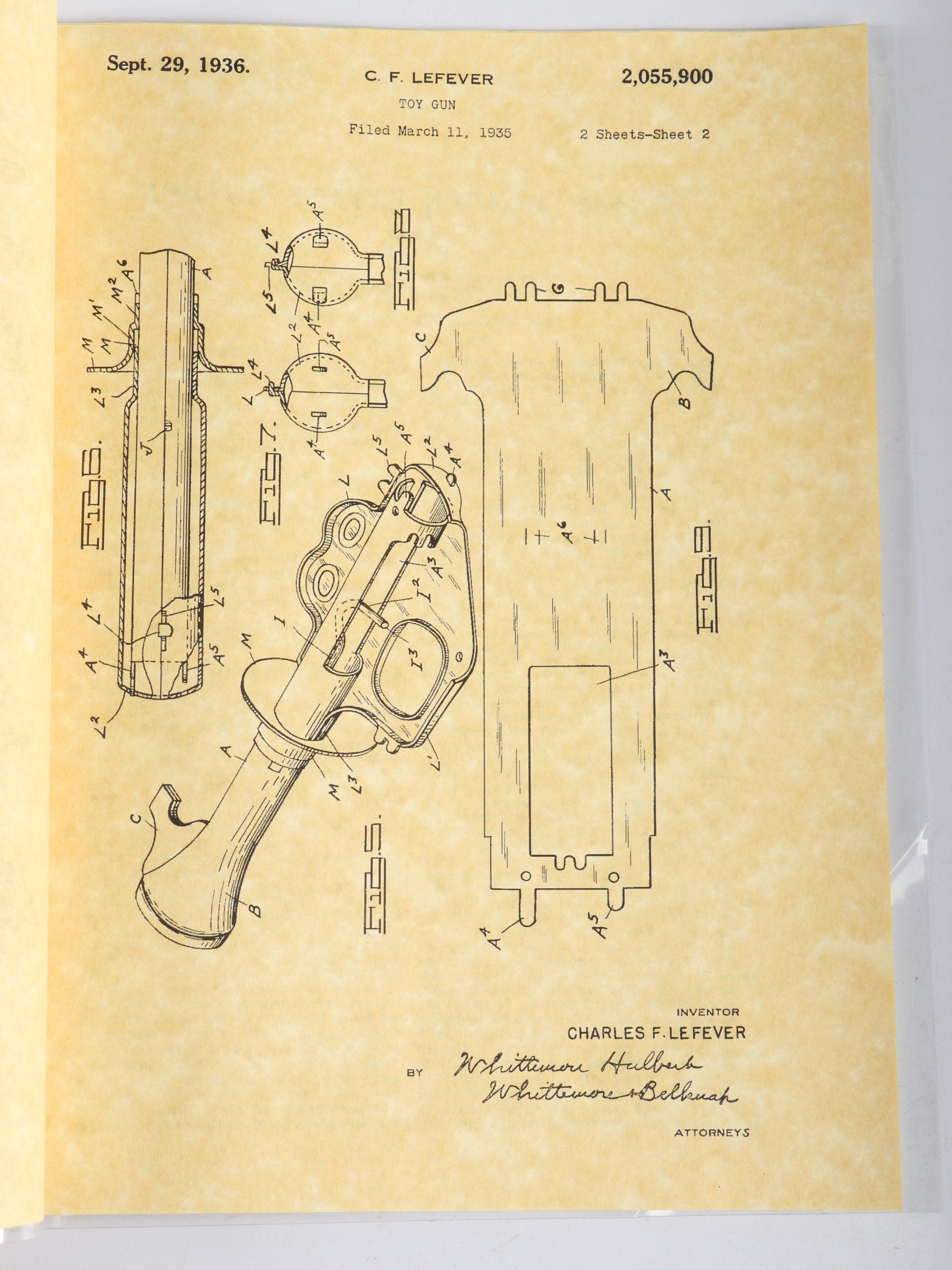 Daisy "Buck Rogers Rocket Pistol" Toy Guns, Mid-20th Century