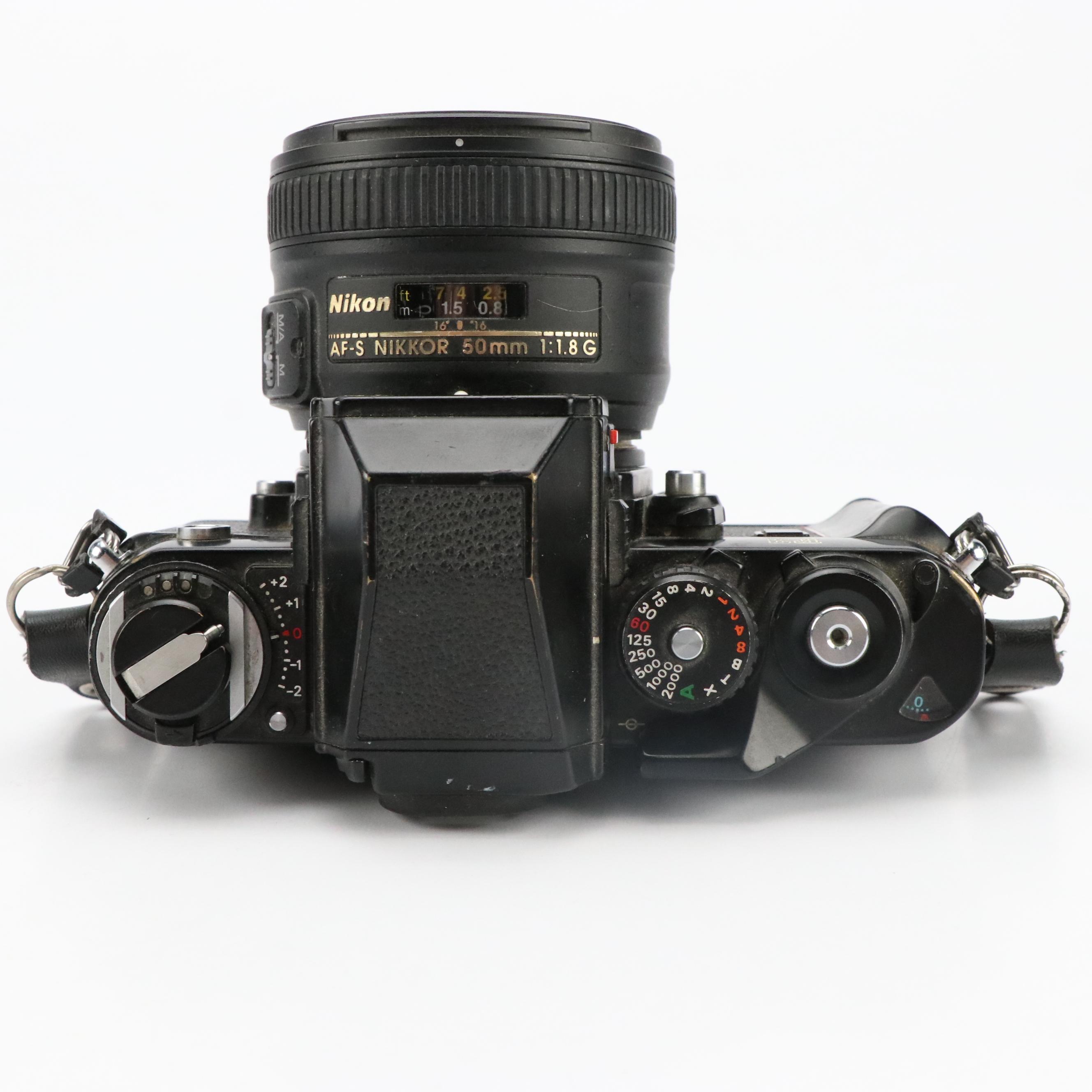 Pair of Nikon F3 with Rolleiflex SL35M 35mm Still Cameras and Nikon Speedlight