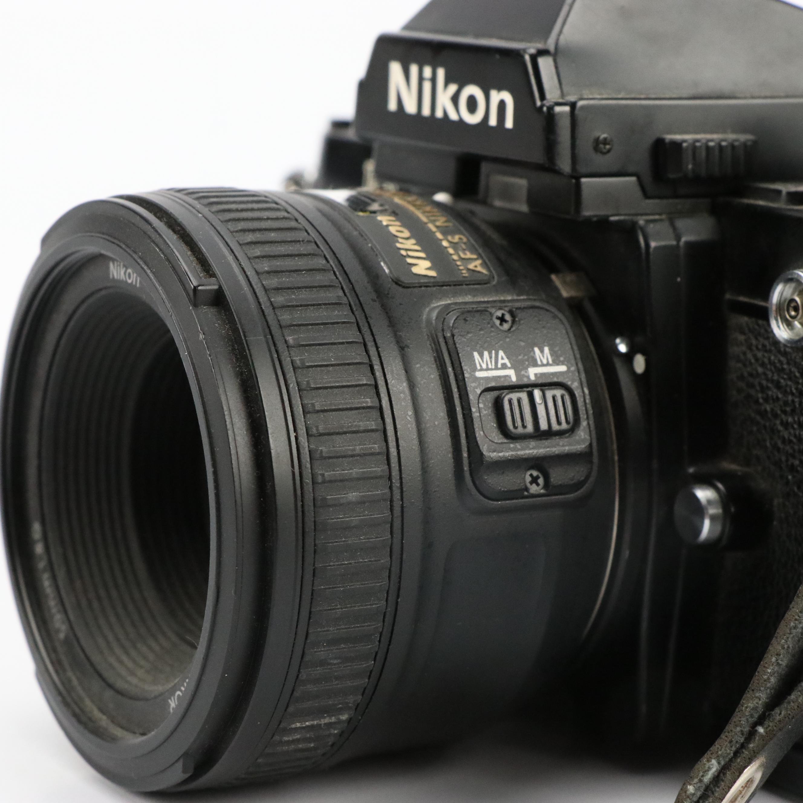 Pair of Nikon F3 with Rolleiflex SL35M 35mm Still Cameras and Nikon Speedlight