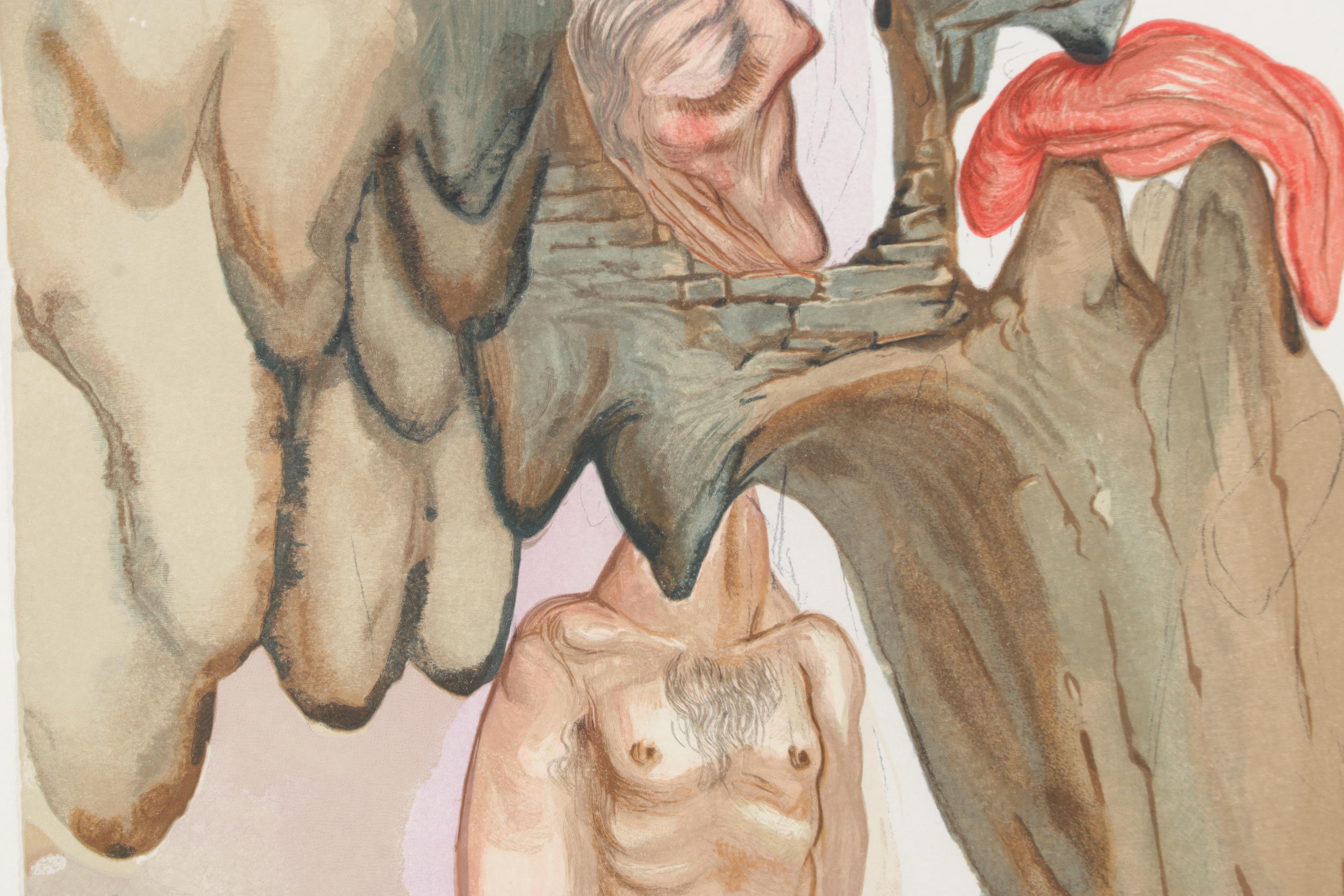 Salvador Dalí Wood Engraving "Les Prevaricateurs," 1960 - 1964