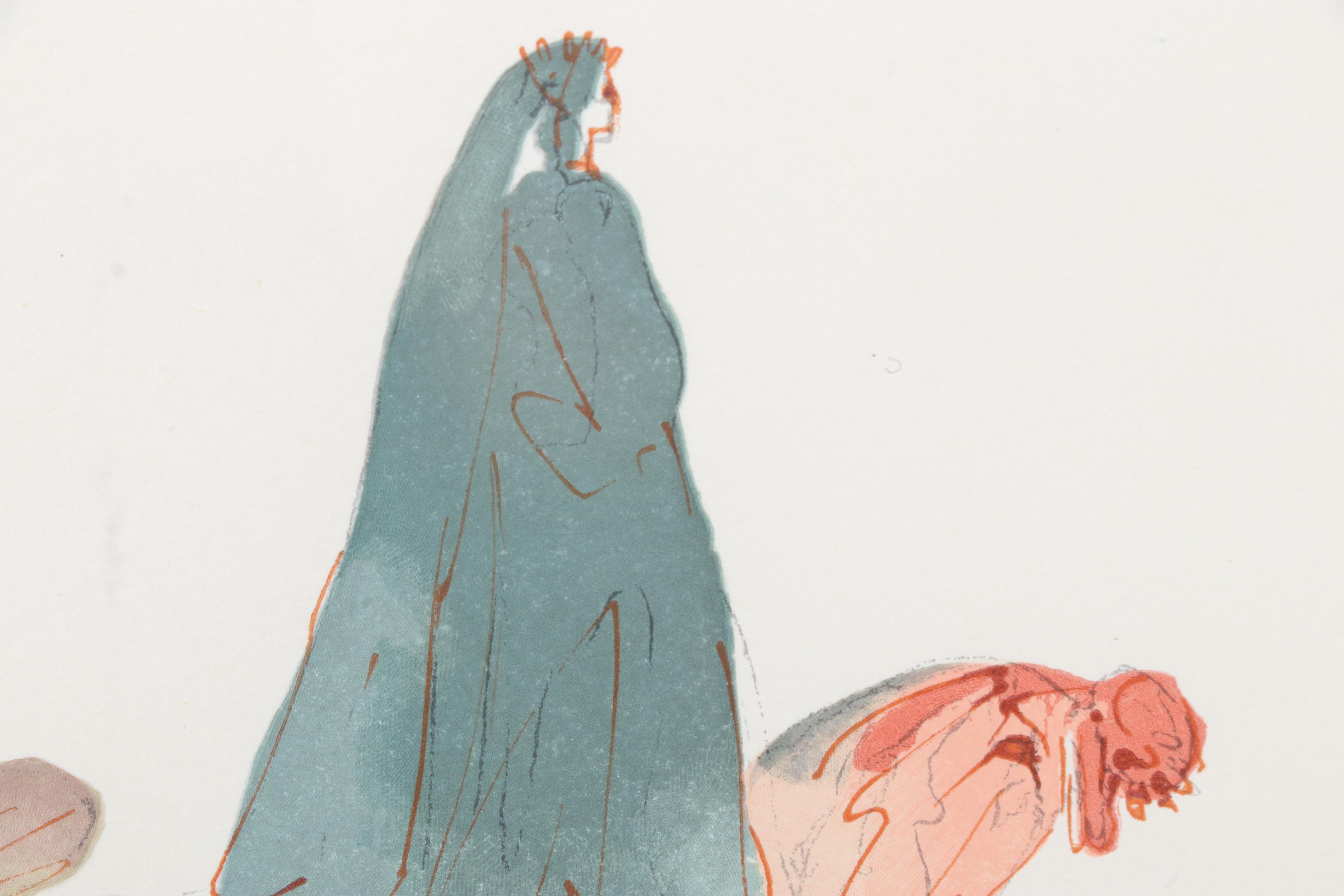 Salvador Dalí Wood Engraving "Les Prevaricateurs," 1960 - 1964