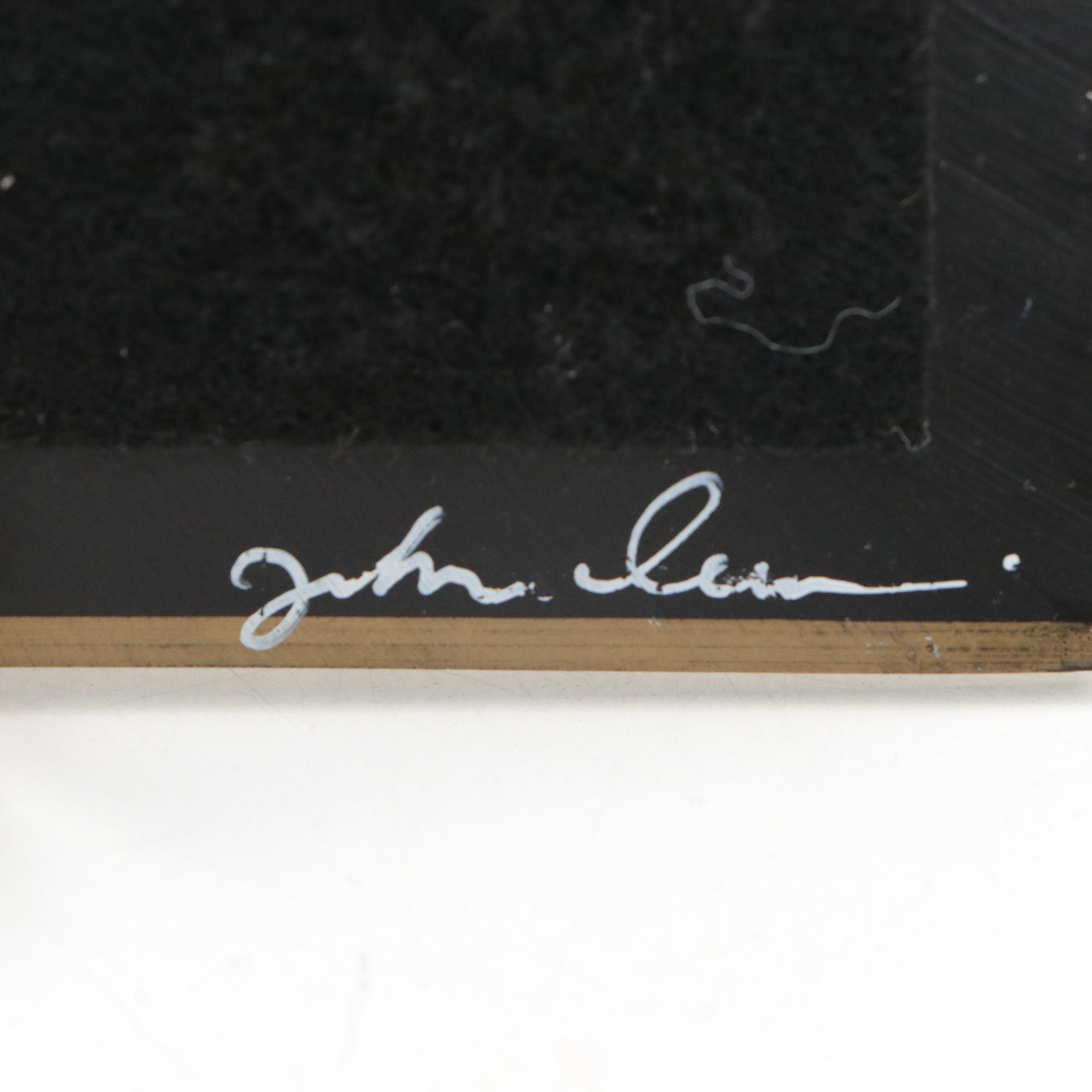 John Derian Botanical Decoupage Glass Tray