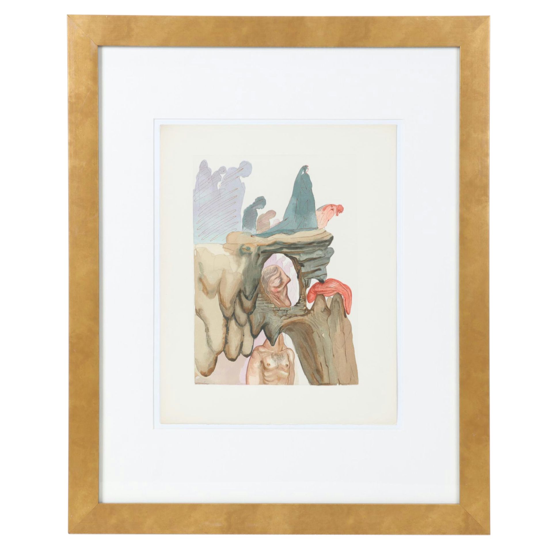 Salvador Dalí Wood Engraving "Les Prevaricateurs," 1960 - 1964