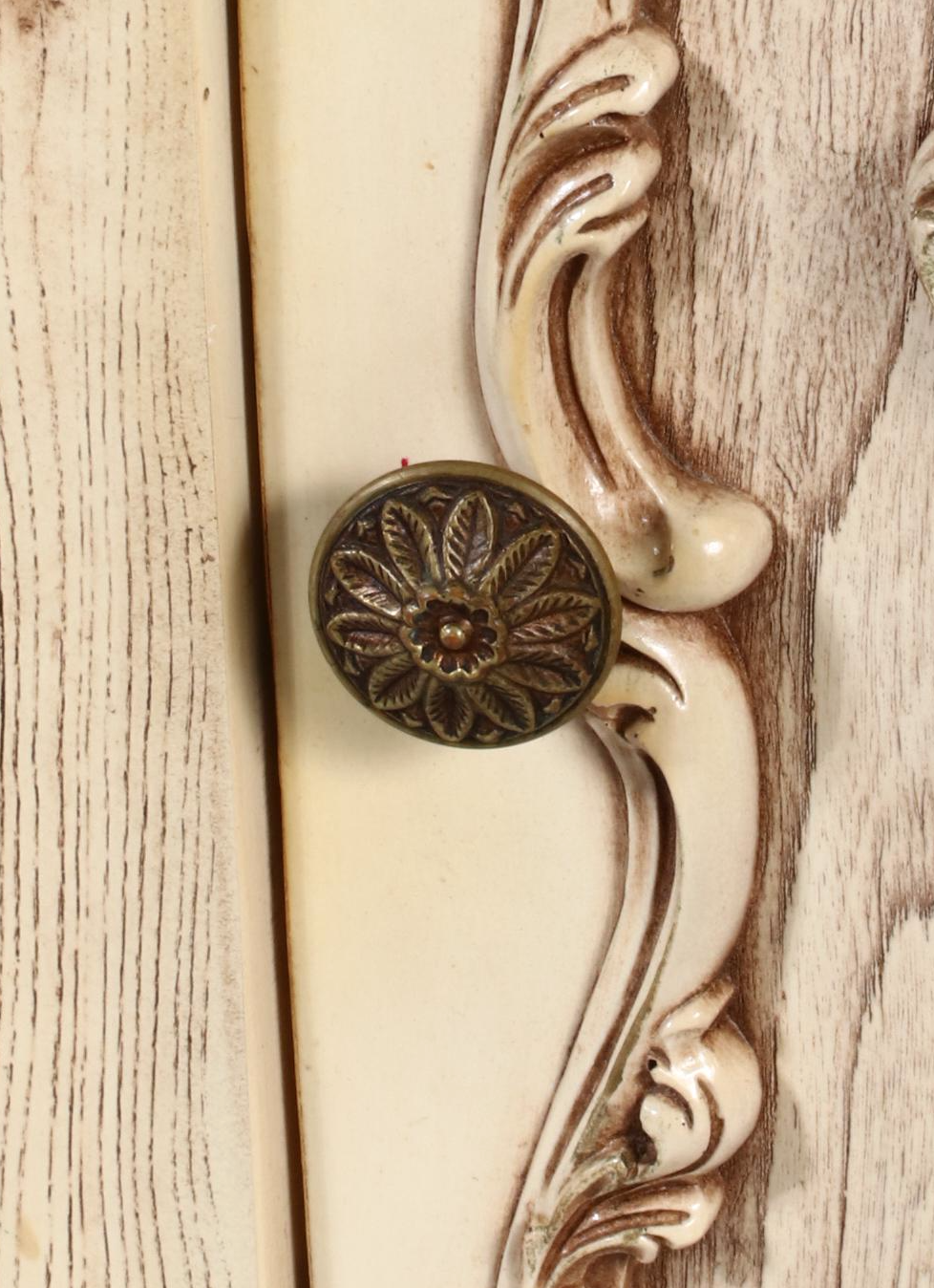 Pair of Rococo Style Wooden Bedside Cabinets, Mid to Late 20th Century