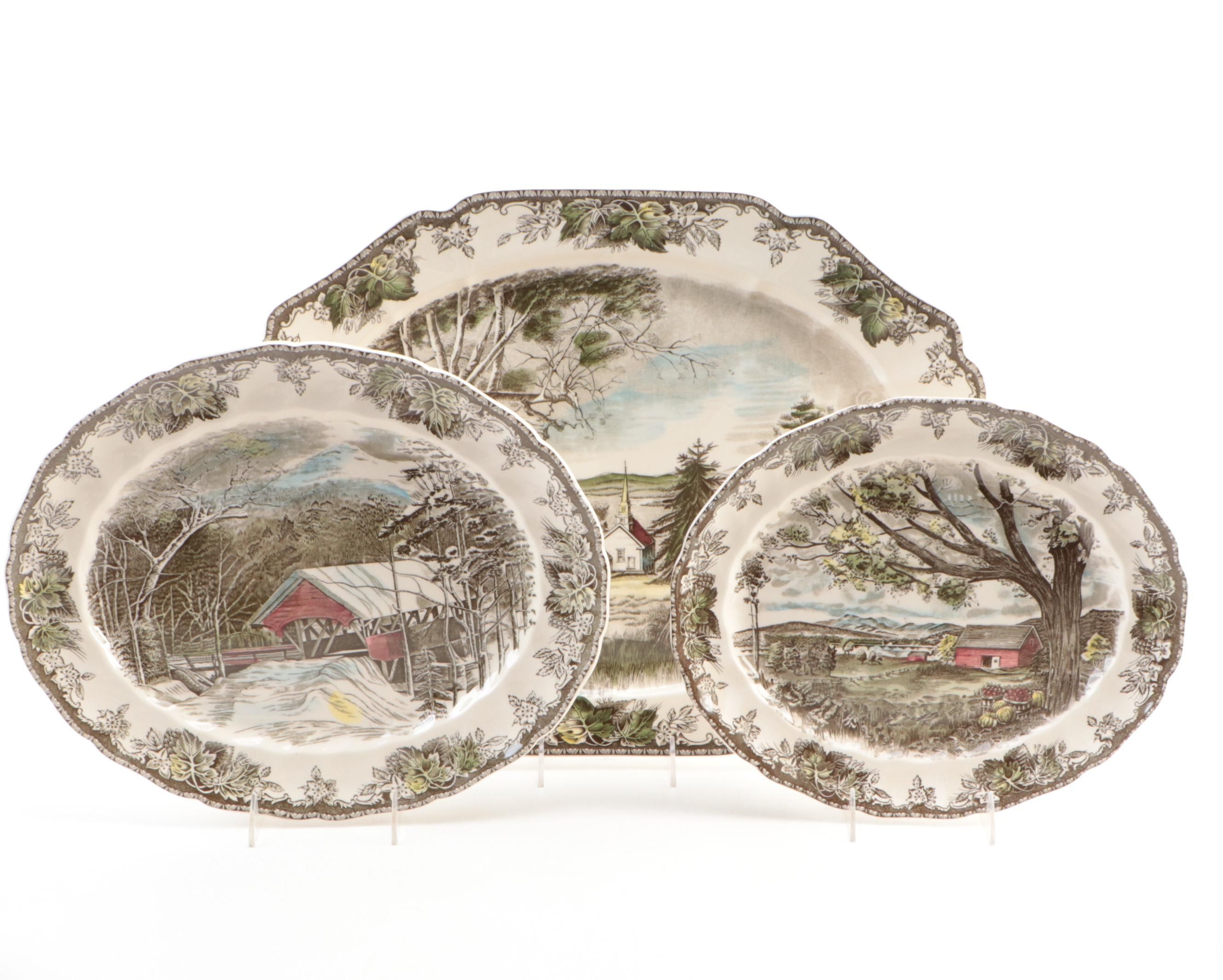 Johnson Brothers "Friendly Village" Plates, Mugs, and Other Dinnerware