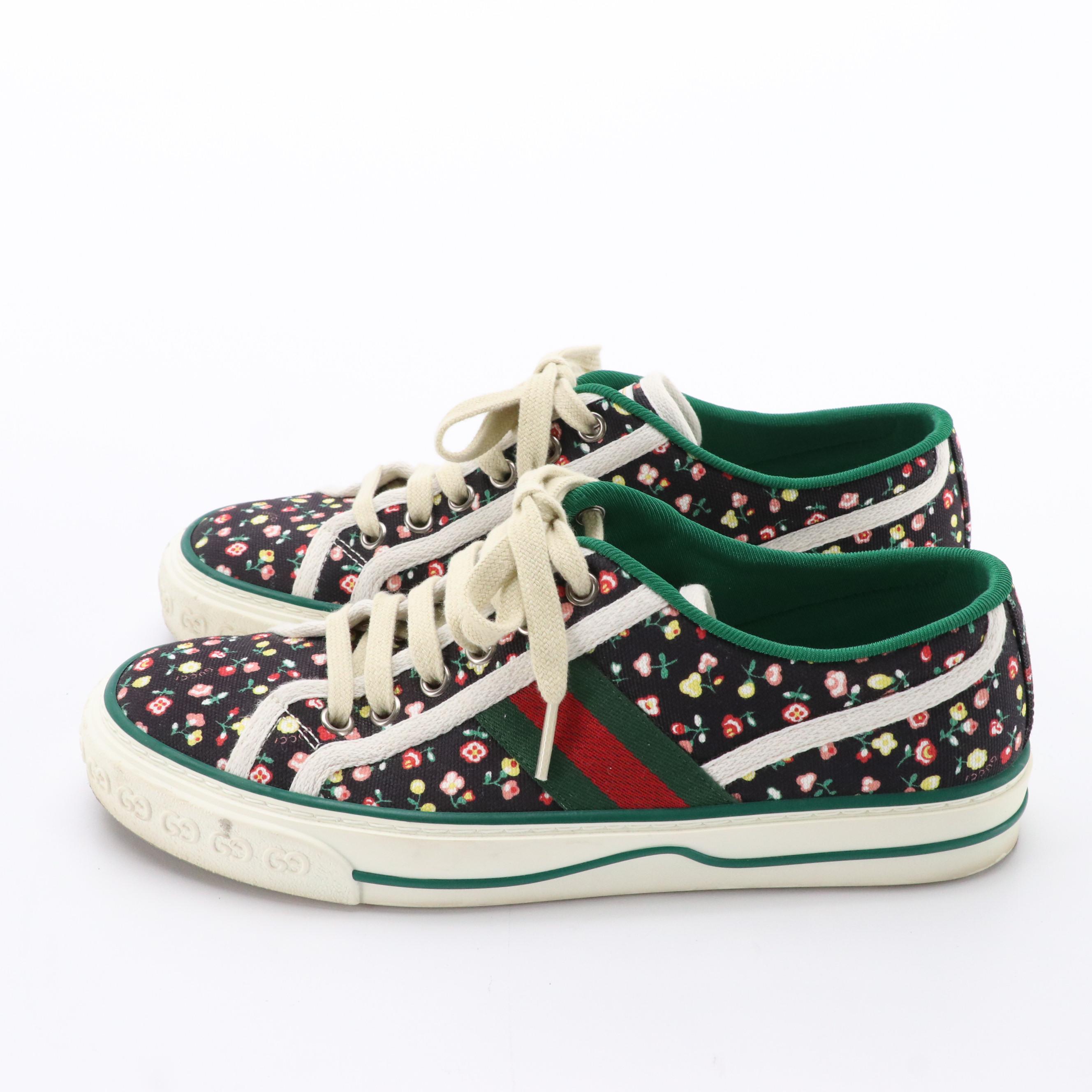 Gucci x Liberty of London Web Floral Canvas 1977 Tennis Sneakers