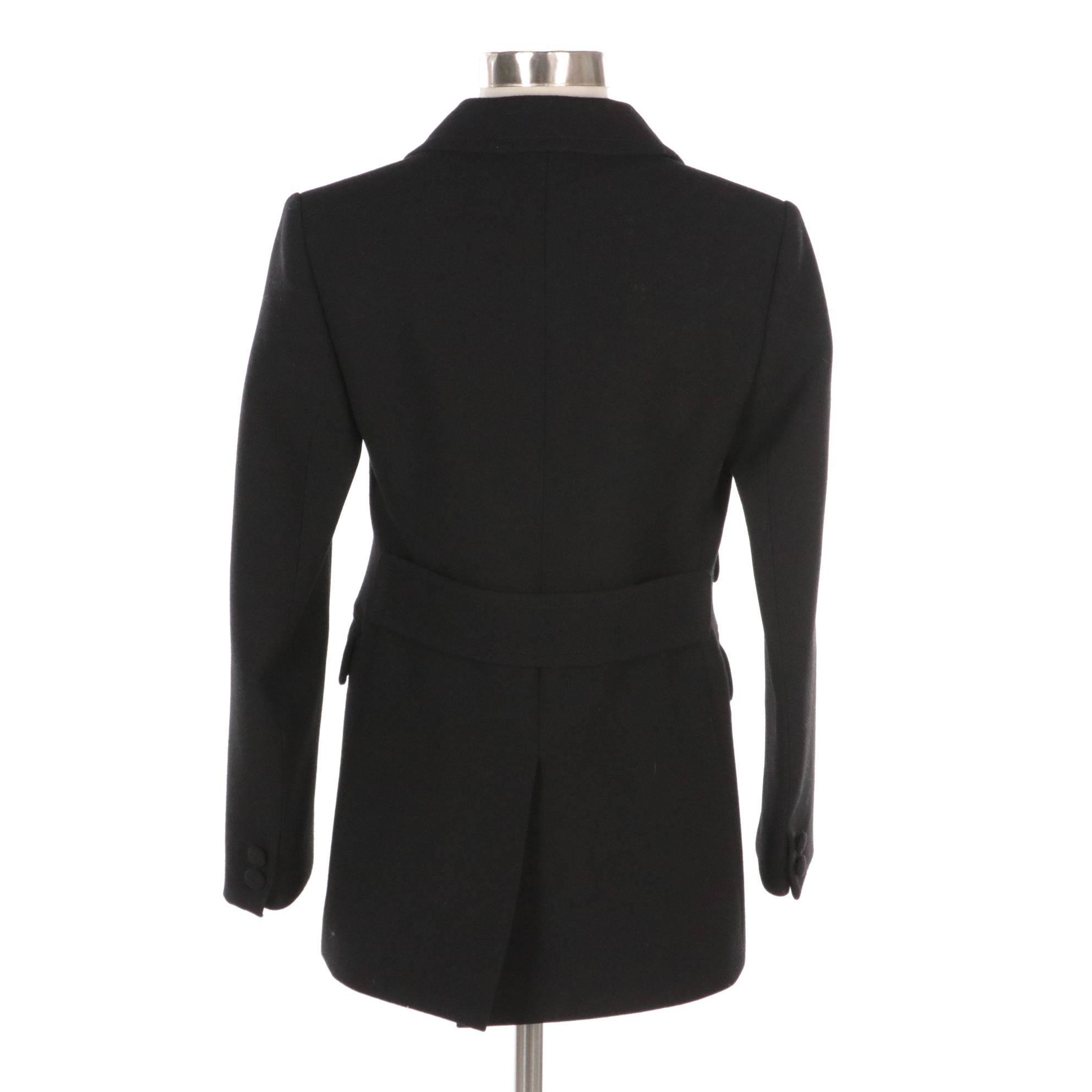 Prada Black Virgin Wool Two-Button Blazer