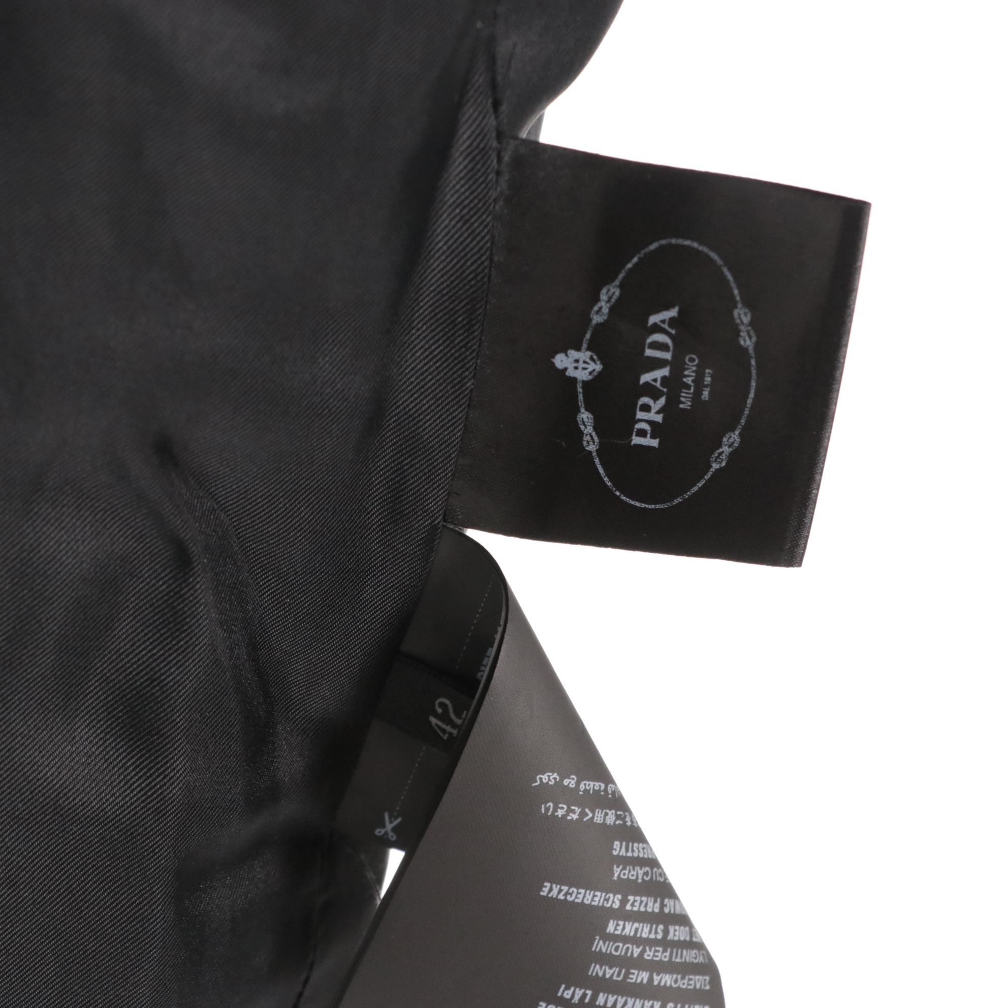 Prada Black Wool Button-Front Suit Jacket