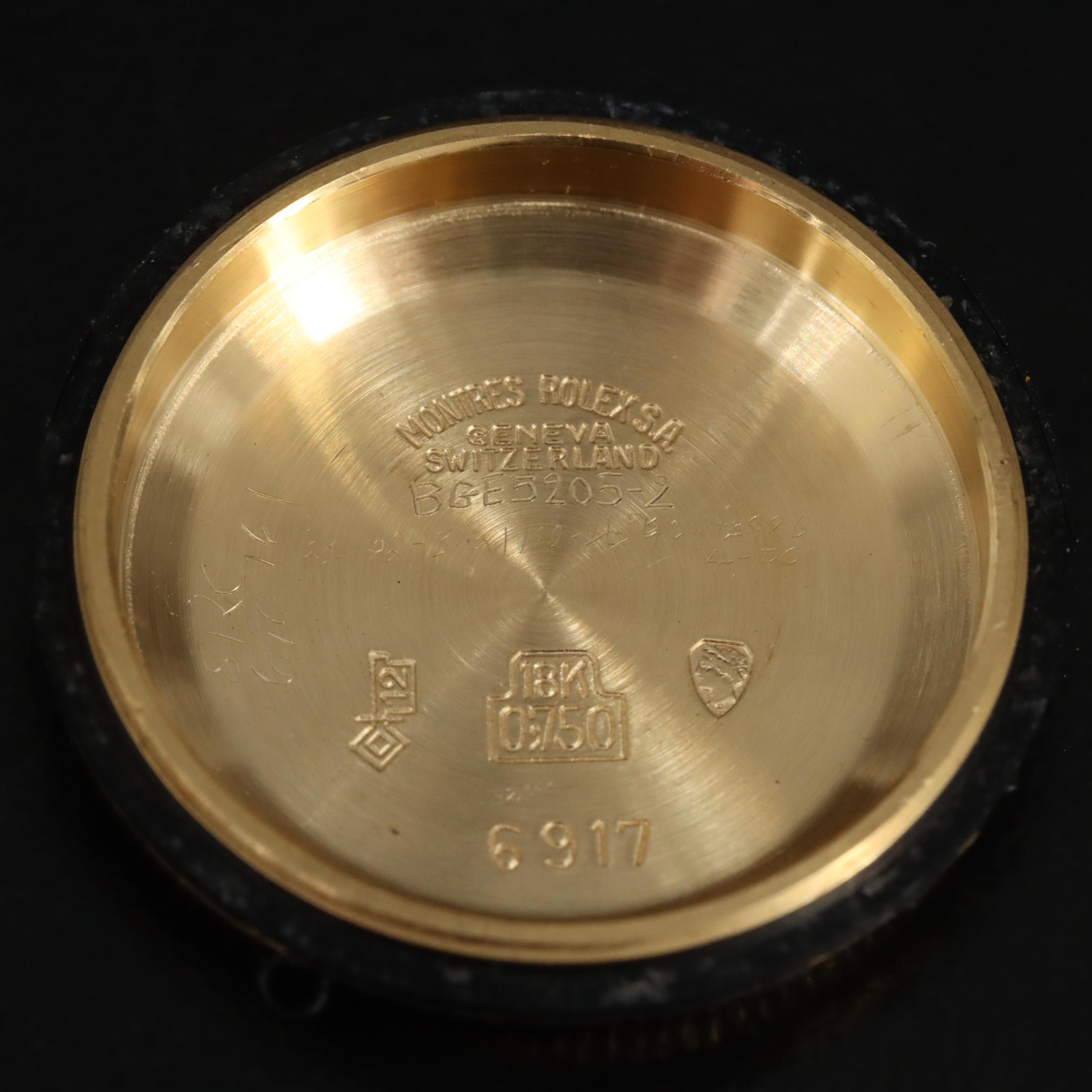 1972 18K Rolex Oyster Perpetual Custom Band Datejust Watch