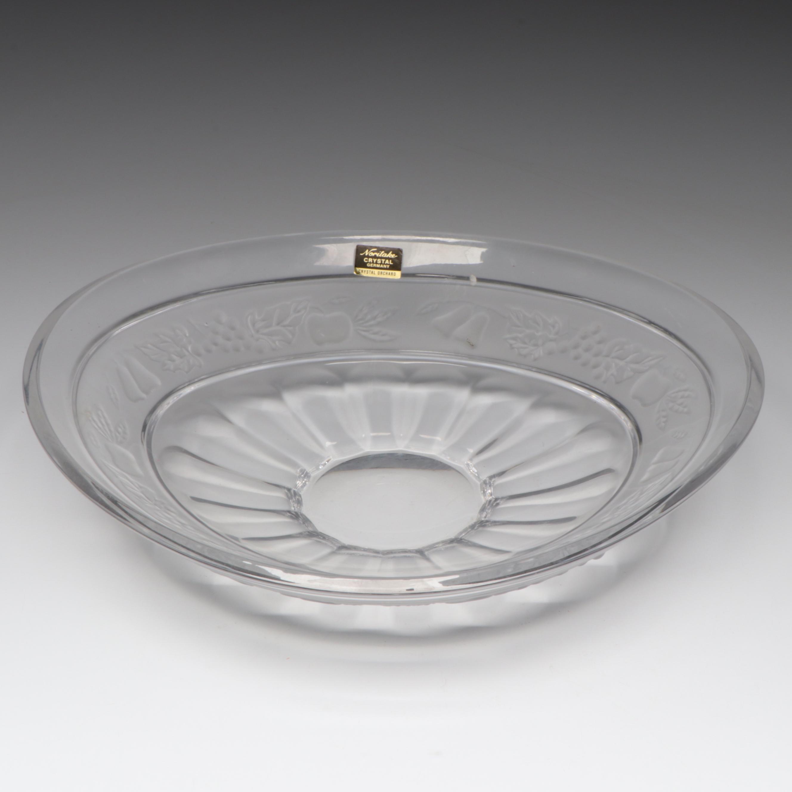 Noritake Crystal "Crystal Orchard" Bowl with Other Glass Vases and Ashtrays