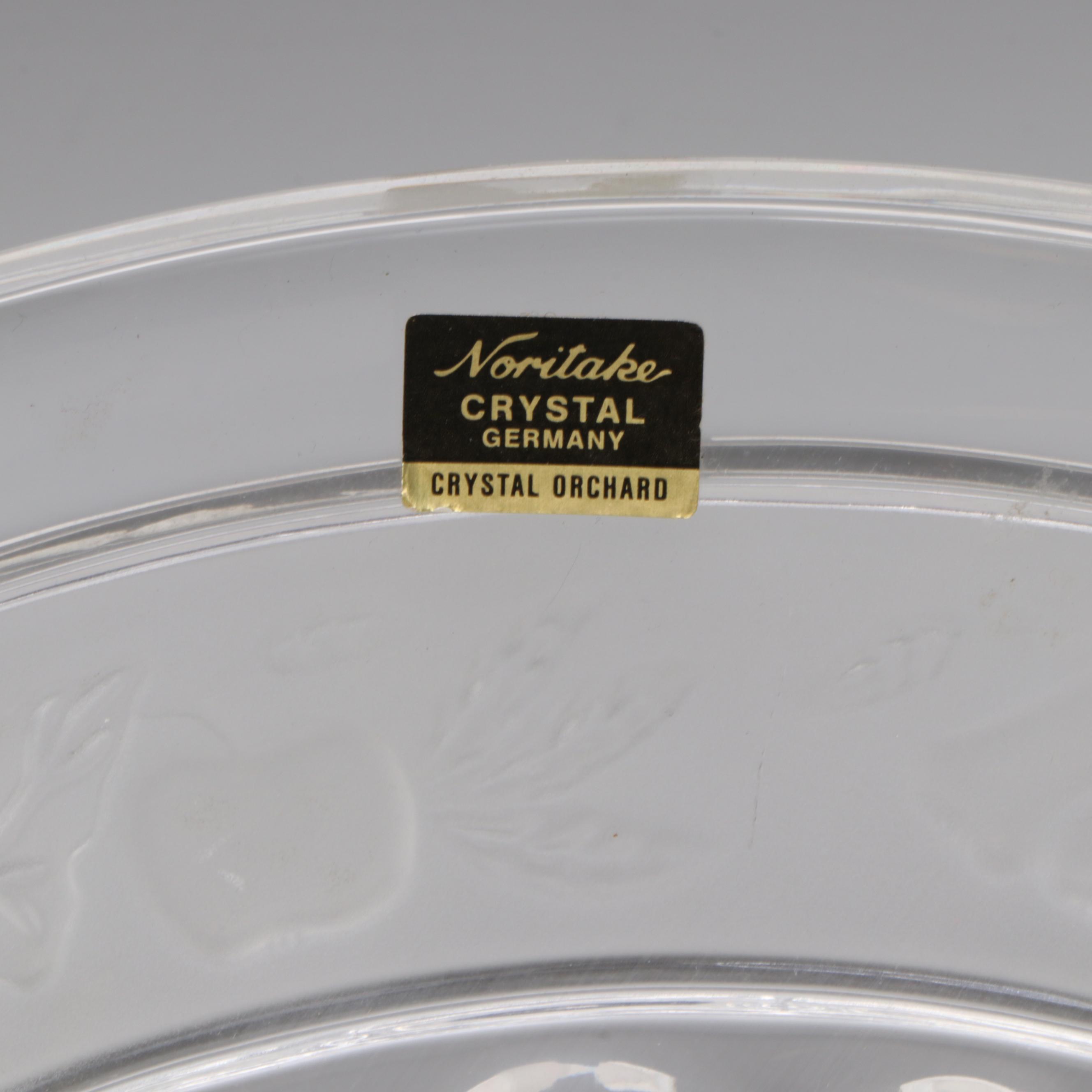 Noritake Crystal "Crystal Orchard" Bowl with Other Glass Vases and Ashtrays