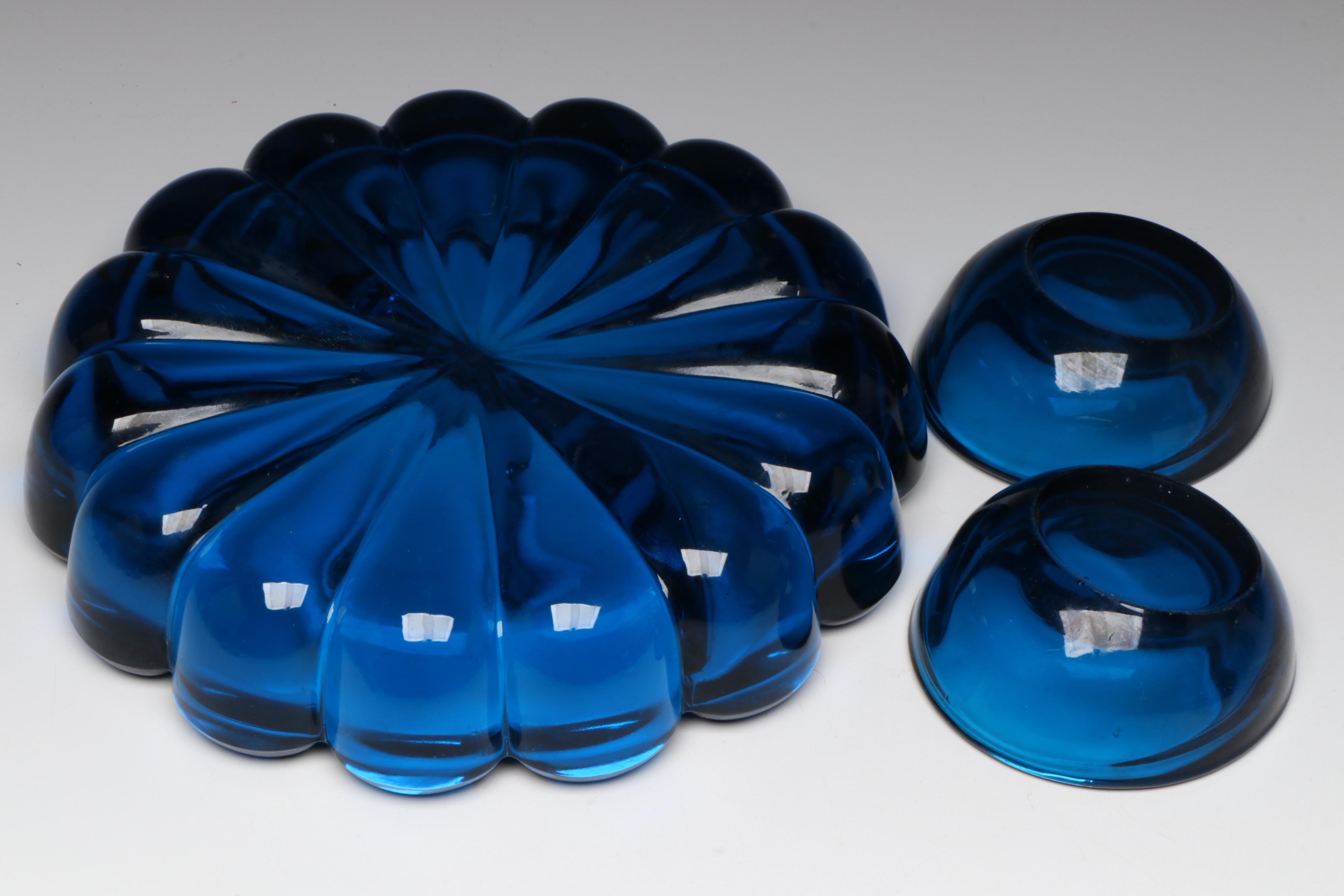 Noritake Crystal "Crystal Orchard" Bowl with Other Glass Vases and Ashtrays