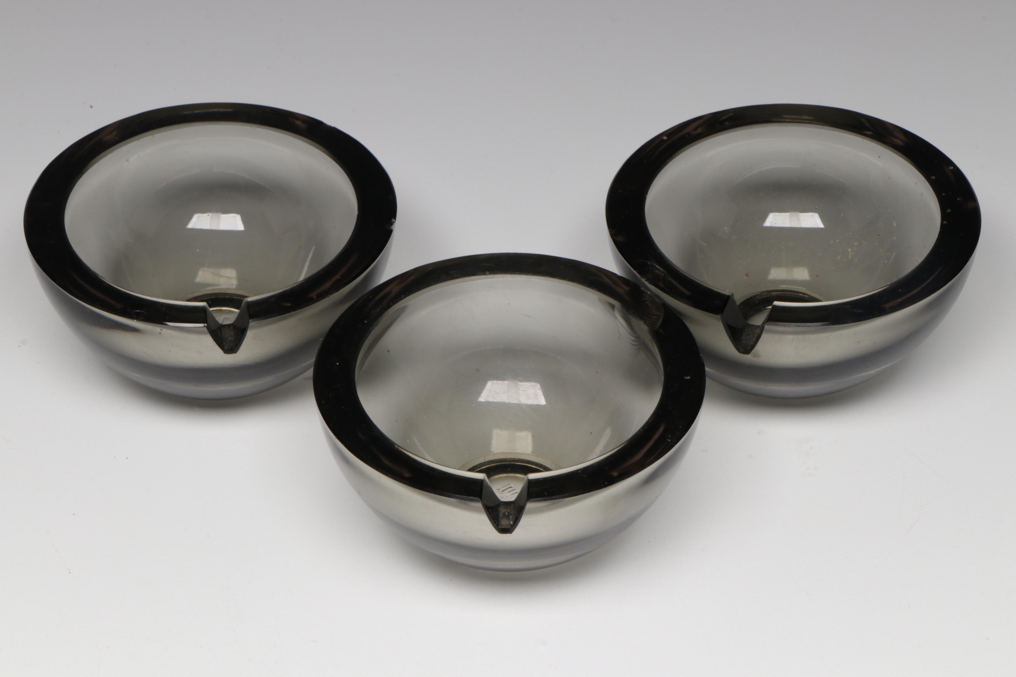 Noritake Crystal "Crystal Orchard" Bowl with Other Glass Vases and Ashtrays