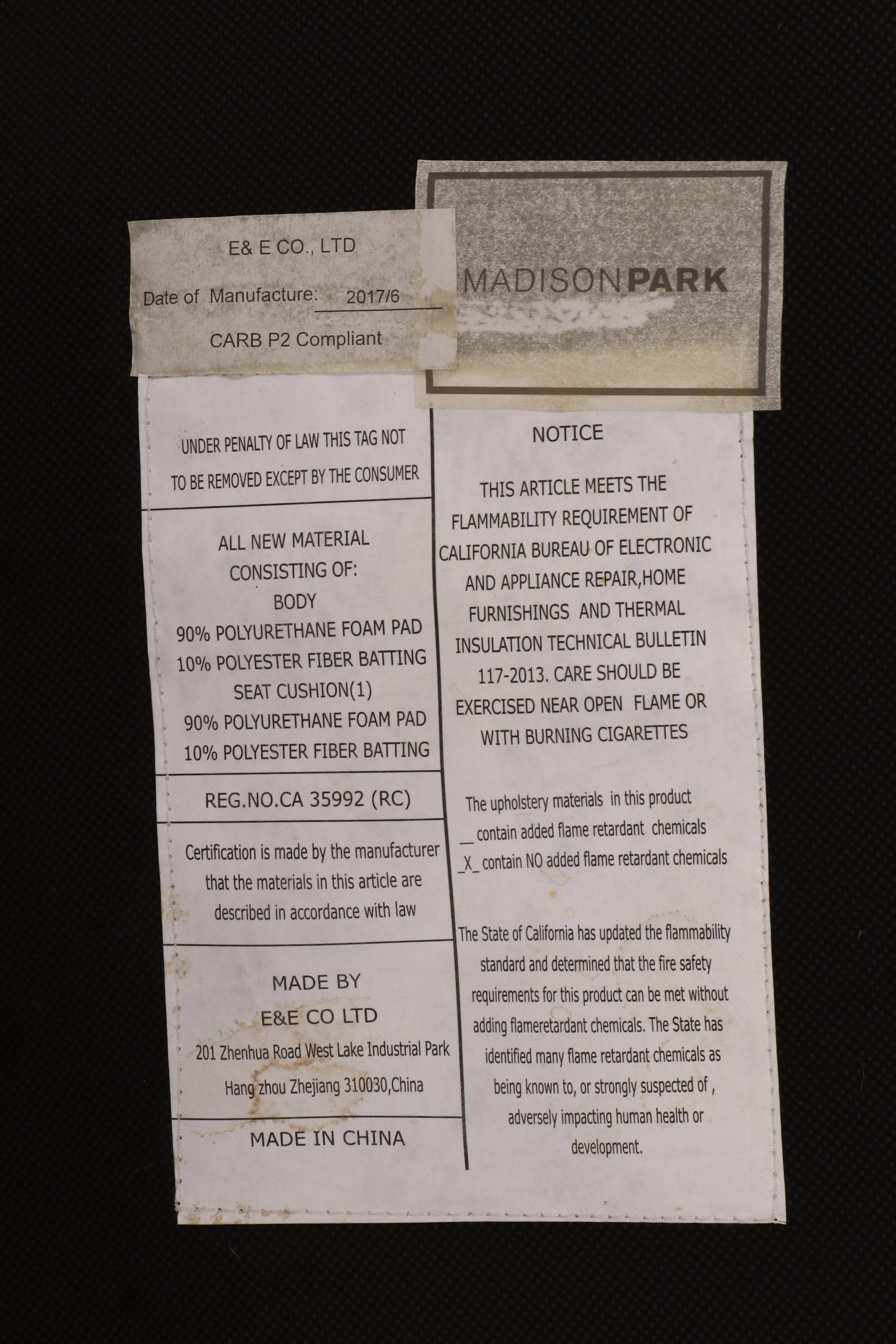 Pair of E. & E. Co. "Madison Park" Animal Print Wingback Slipper Chairs