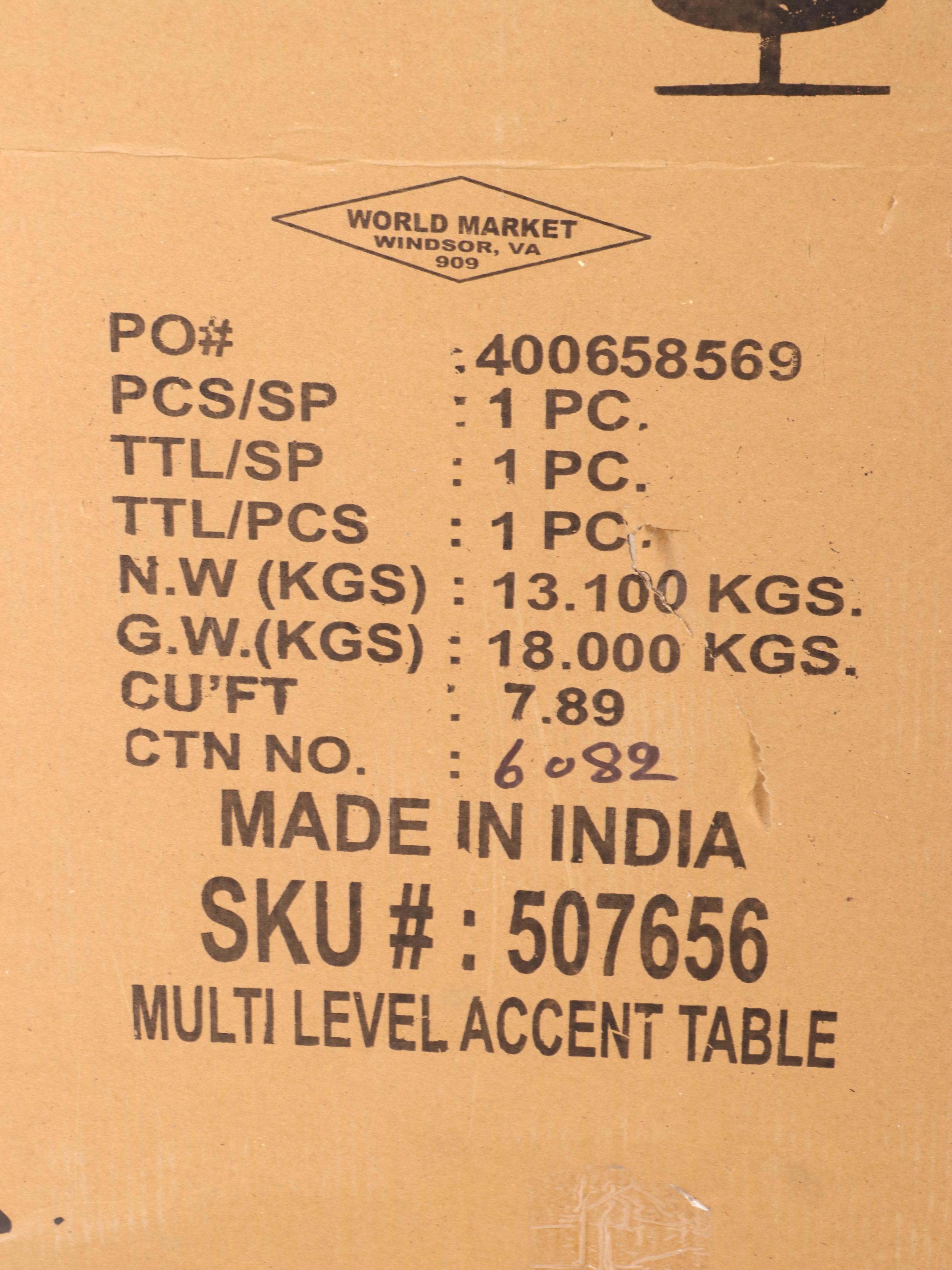 World Market Contemporary Multi Level Accent Table