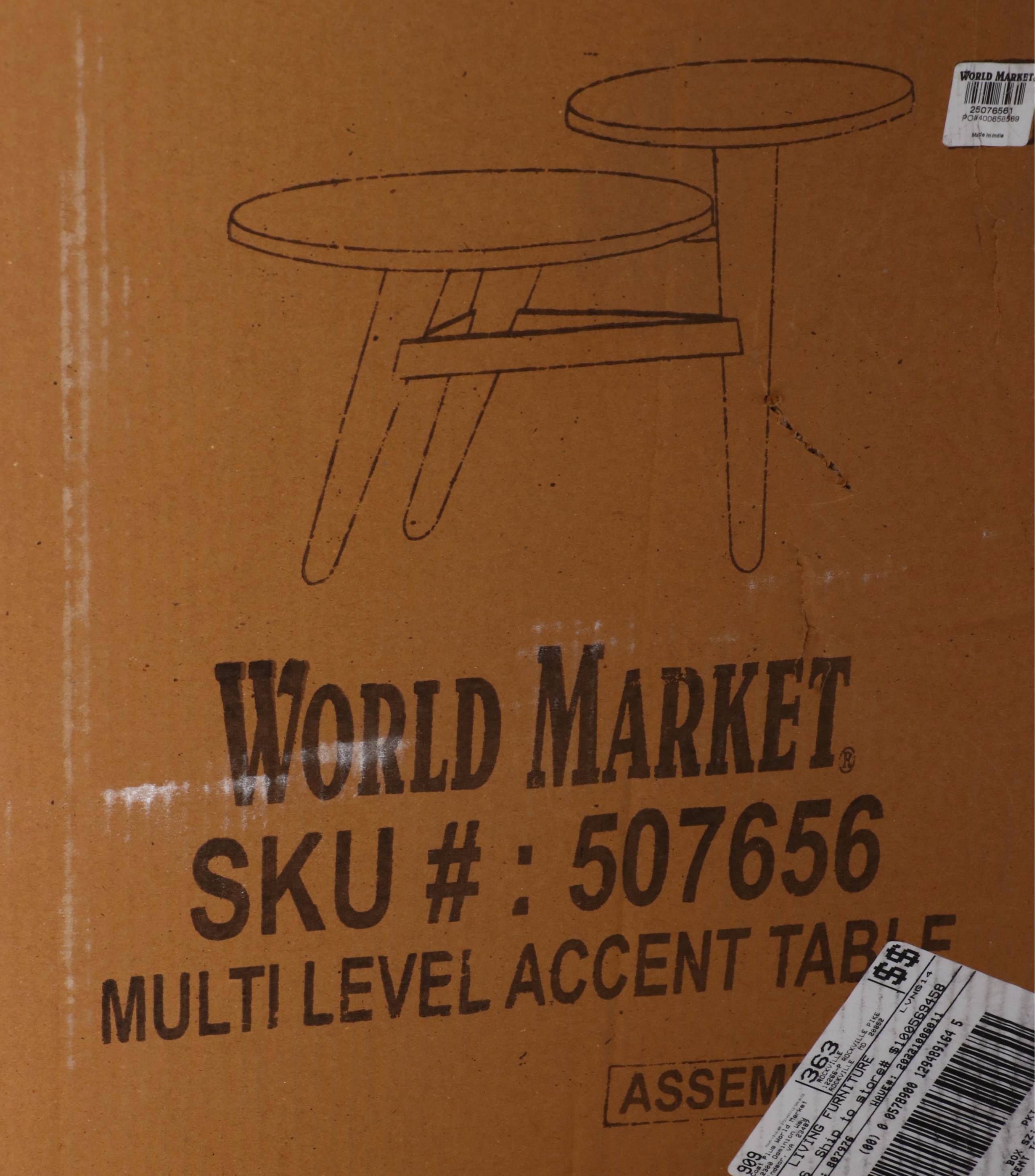 World Market Contemporary Multi Level Accent Table