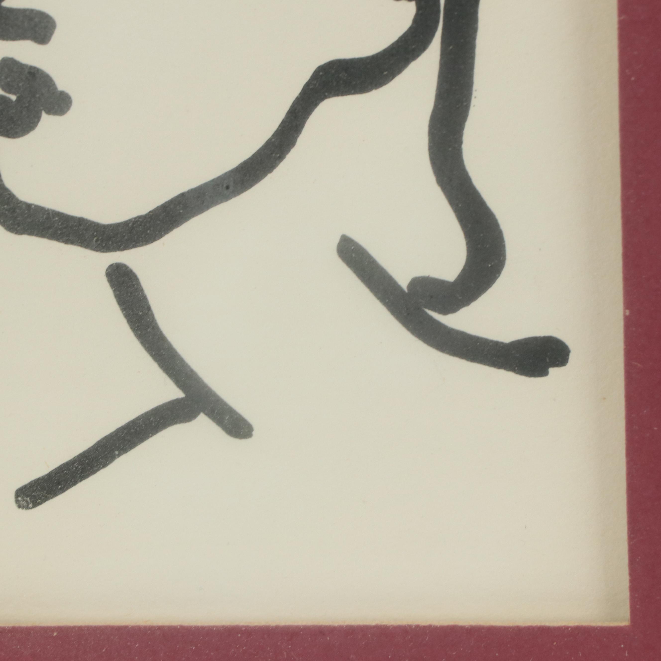 Relief Print After Henri Matisse "Nadia au cheveux lisse"