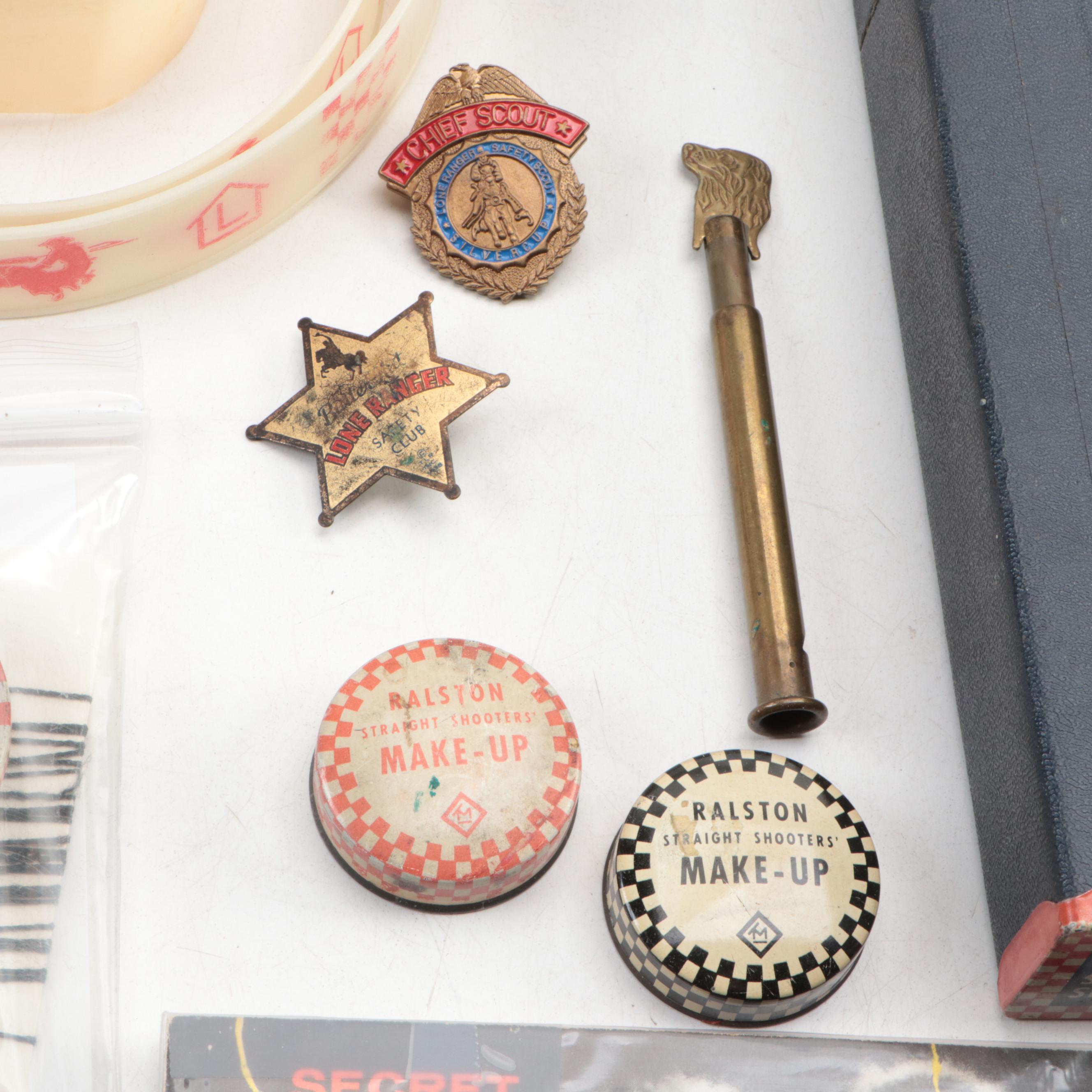 "The Life of Tom Mix" and Ralston TV Ephemera, Revolver, Novelty Badges and More