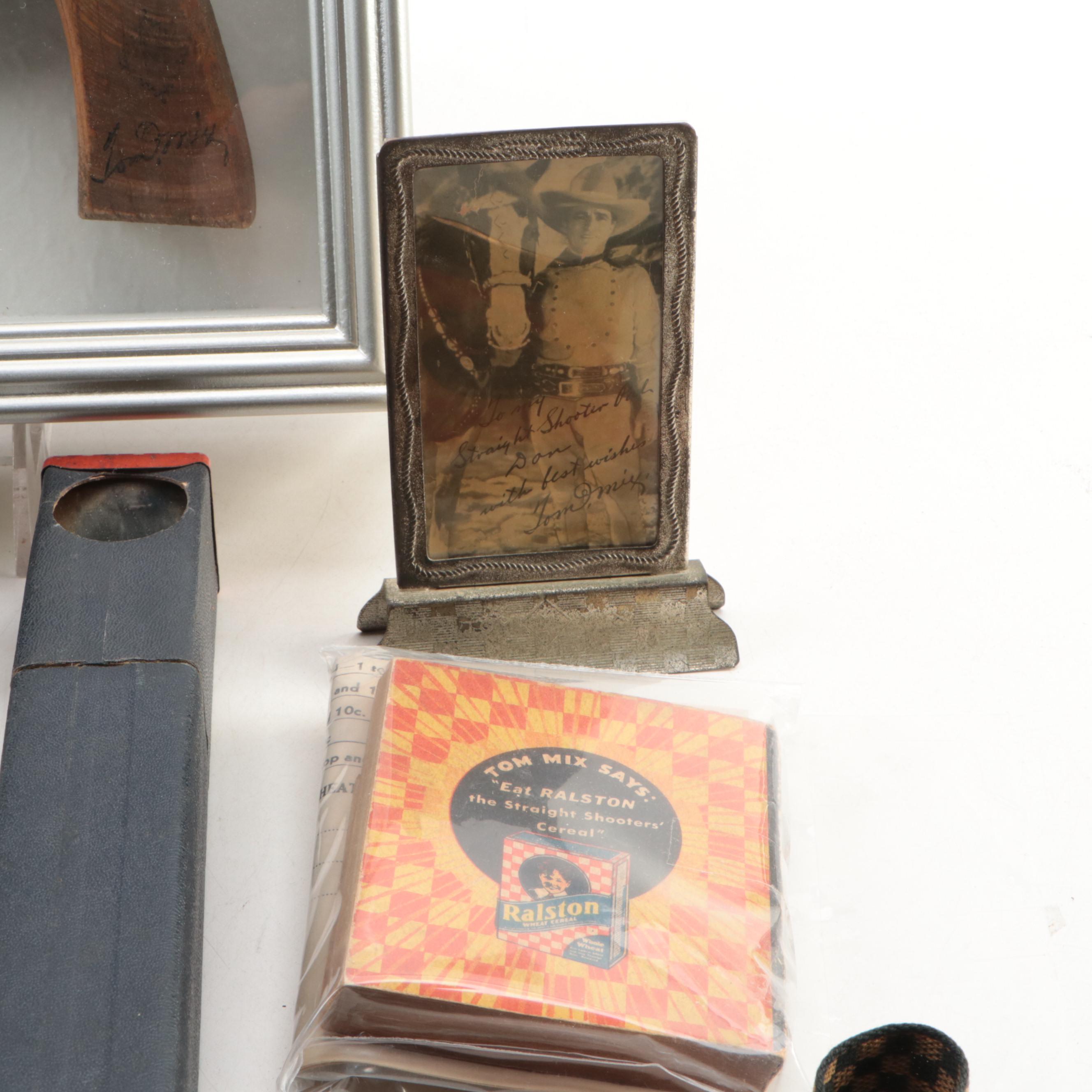 "The Life of Tom Mix" and Ralston TV Ephemera, Revolver, Novelty Badges and More