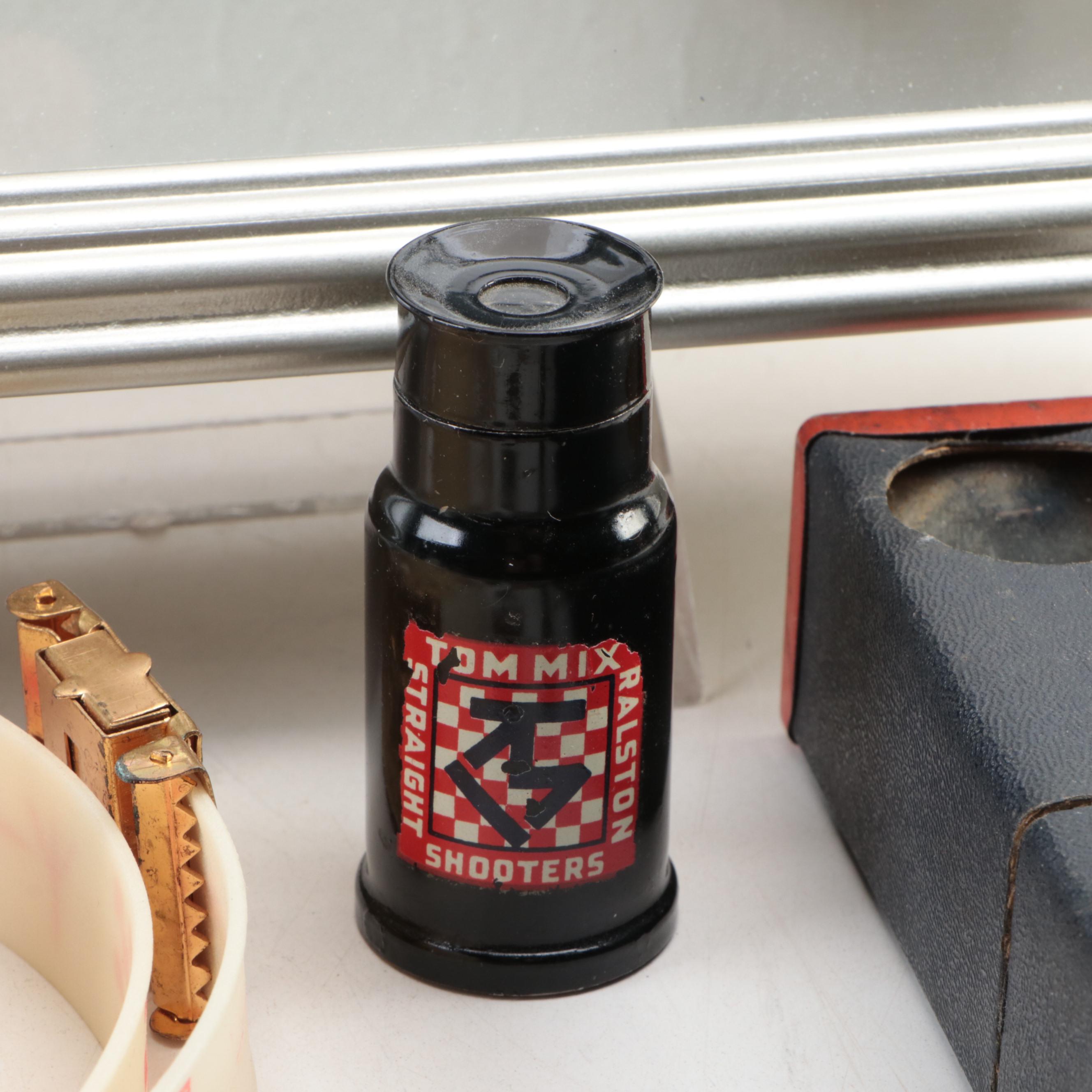 "The Life of Tom Mix" and Ralston TV Ephemera, Revolver, Novelty Badges and More