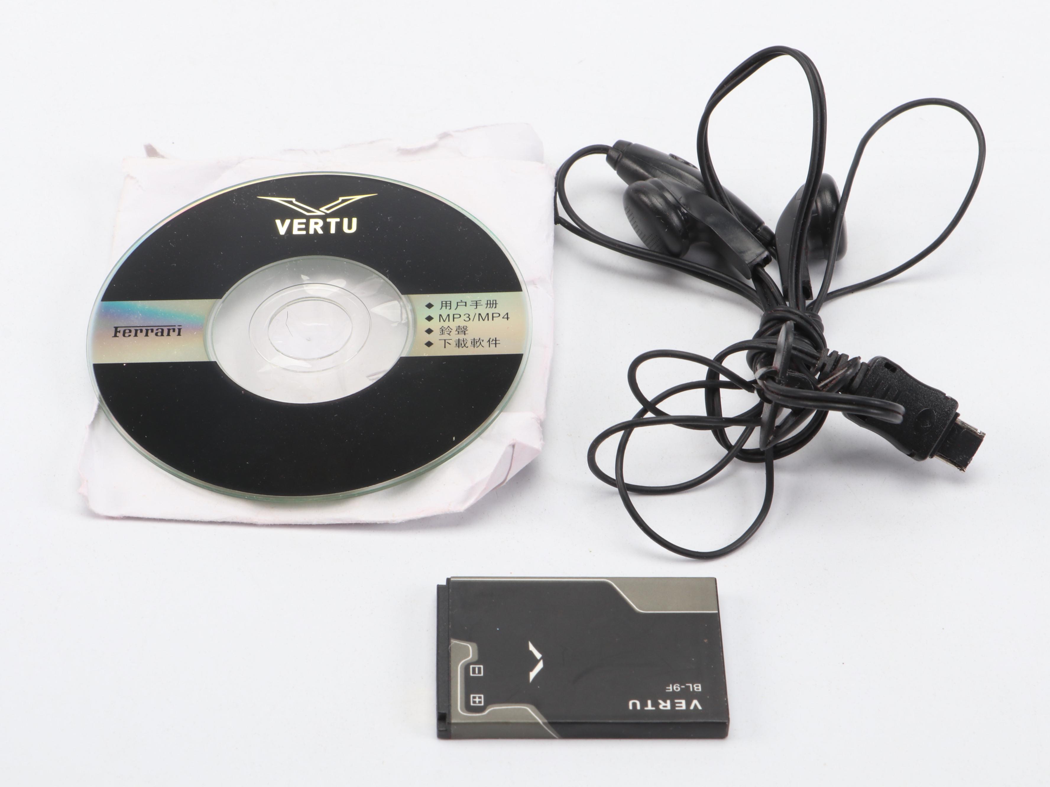 Ferrari Limited Edition Vertu Cell Phone with Leather Case