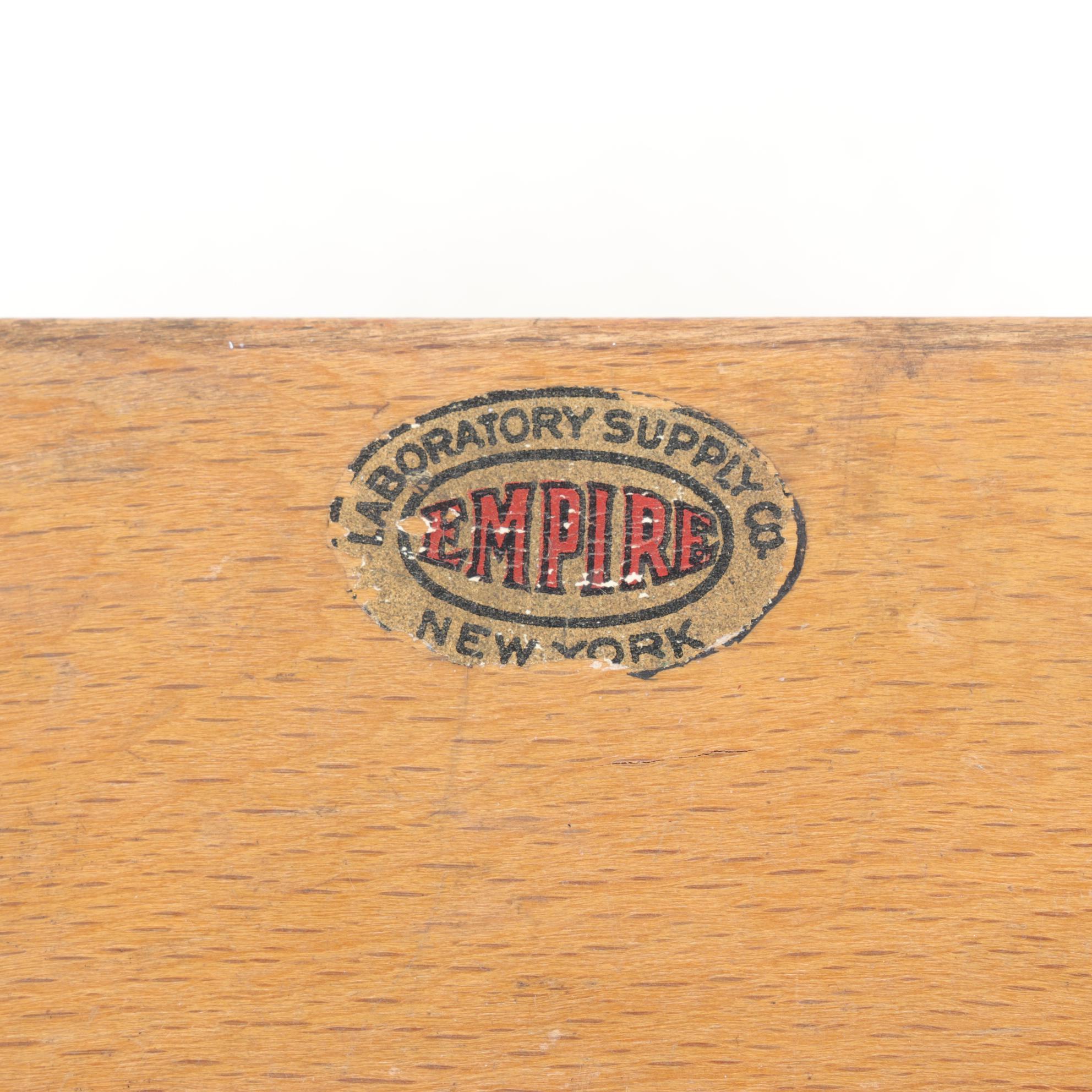 Empire Laboratory Supply Brass Metric Weights in Wood Case, Early 20th Century