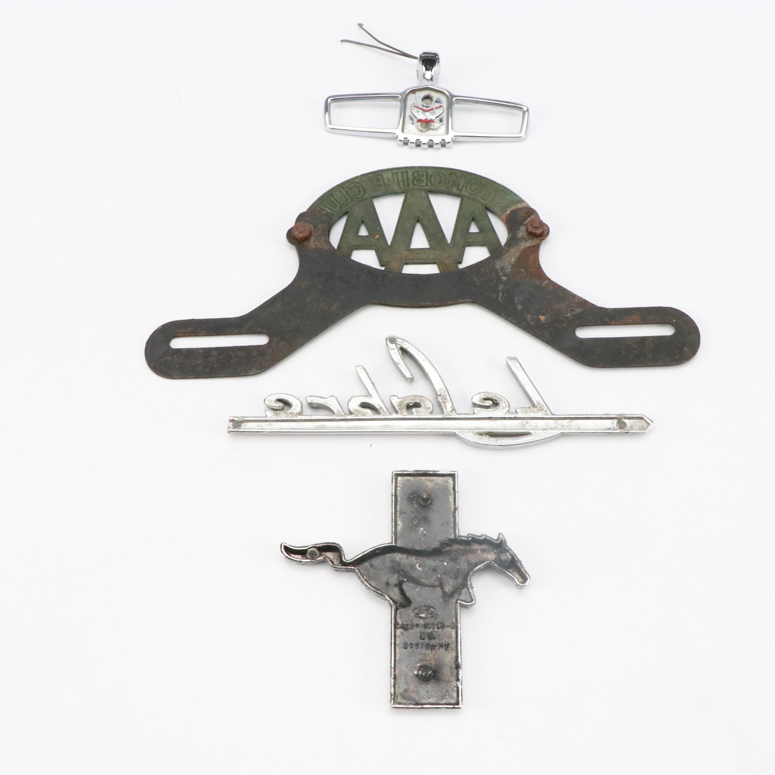 Chevy Caprice, Ford Mustang, Thunderbird, Buick Le Sabre, More Car Model Badges