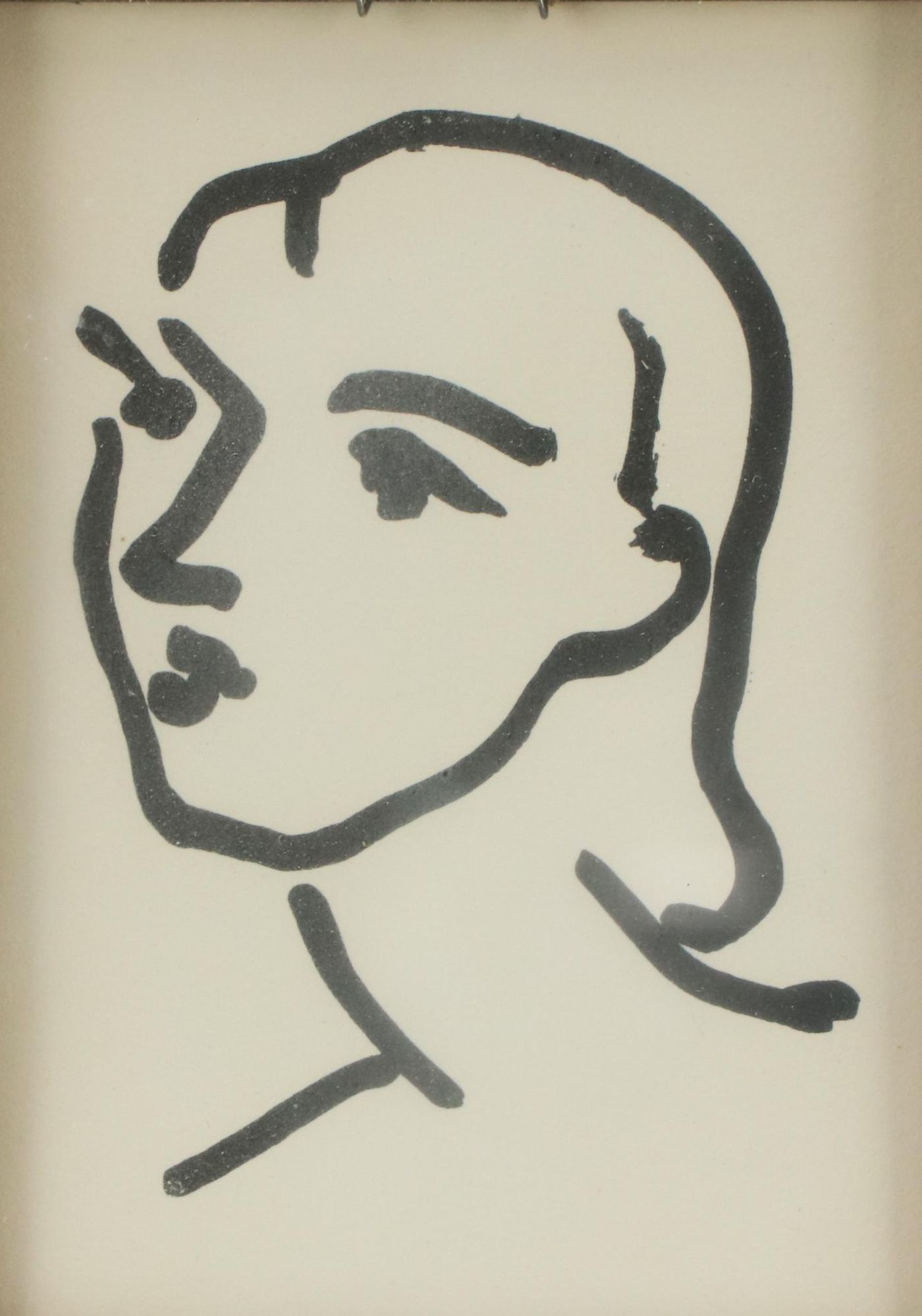 Relief Print After Henri Matisse "Nadia au cheveux lisse"
