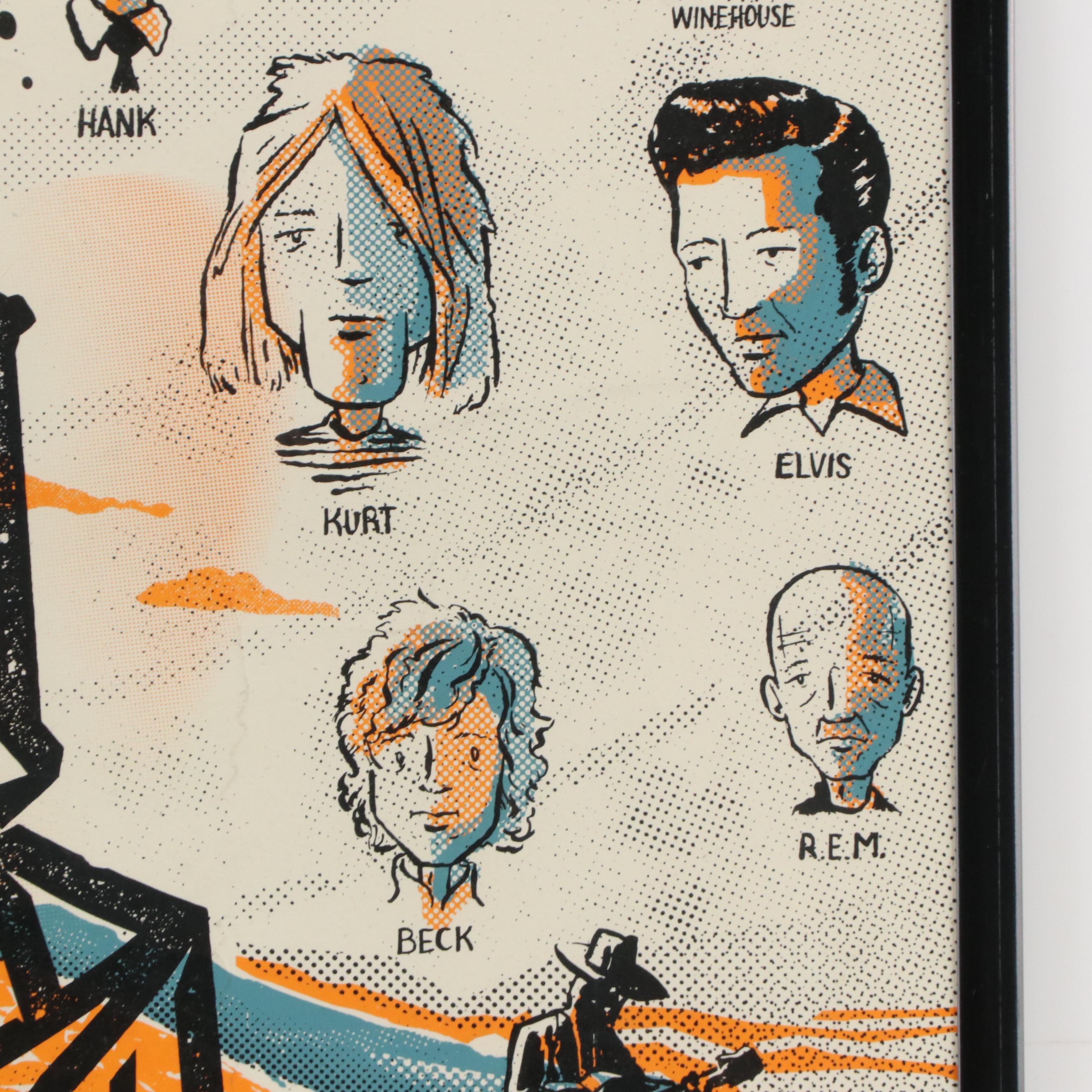 WNKU Serigraph Poster by Keith Neltner and Chris Dye